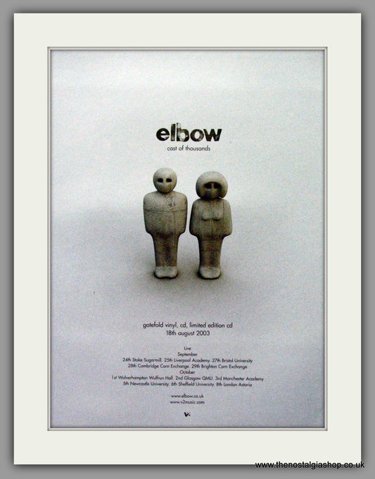 Elbow - Cast Of Thousands+Tour dates. Original Advert 2003 (ref AD50274)