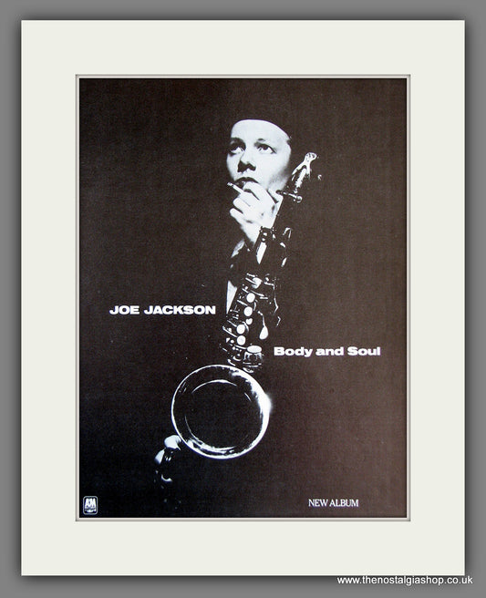 Joe Jackson. Body And Soul. Vintage Advert 1984 (ref AD55680)