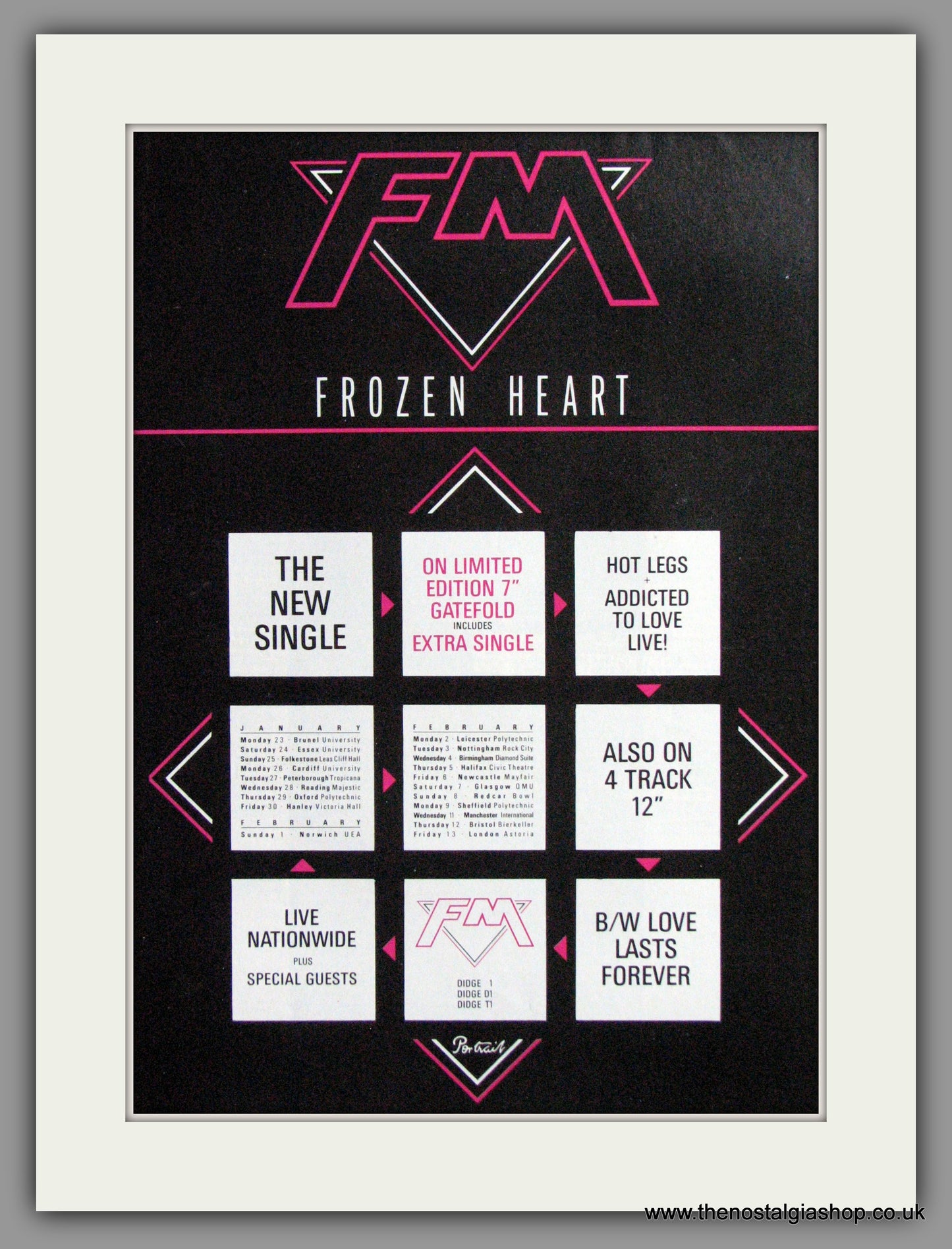 FM - Frozen Heart. Original Advert 1987 (ref AD50311)