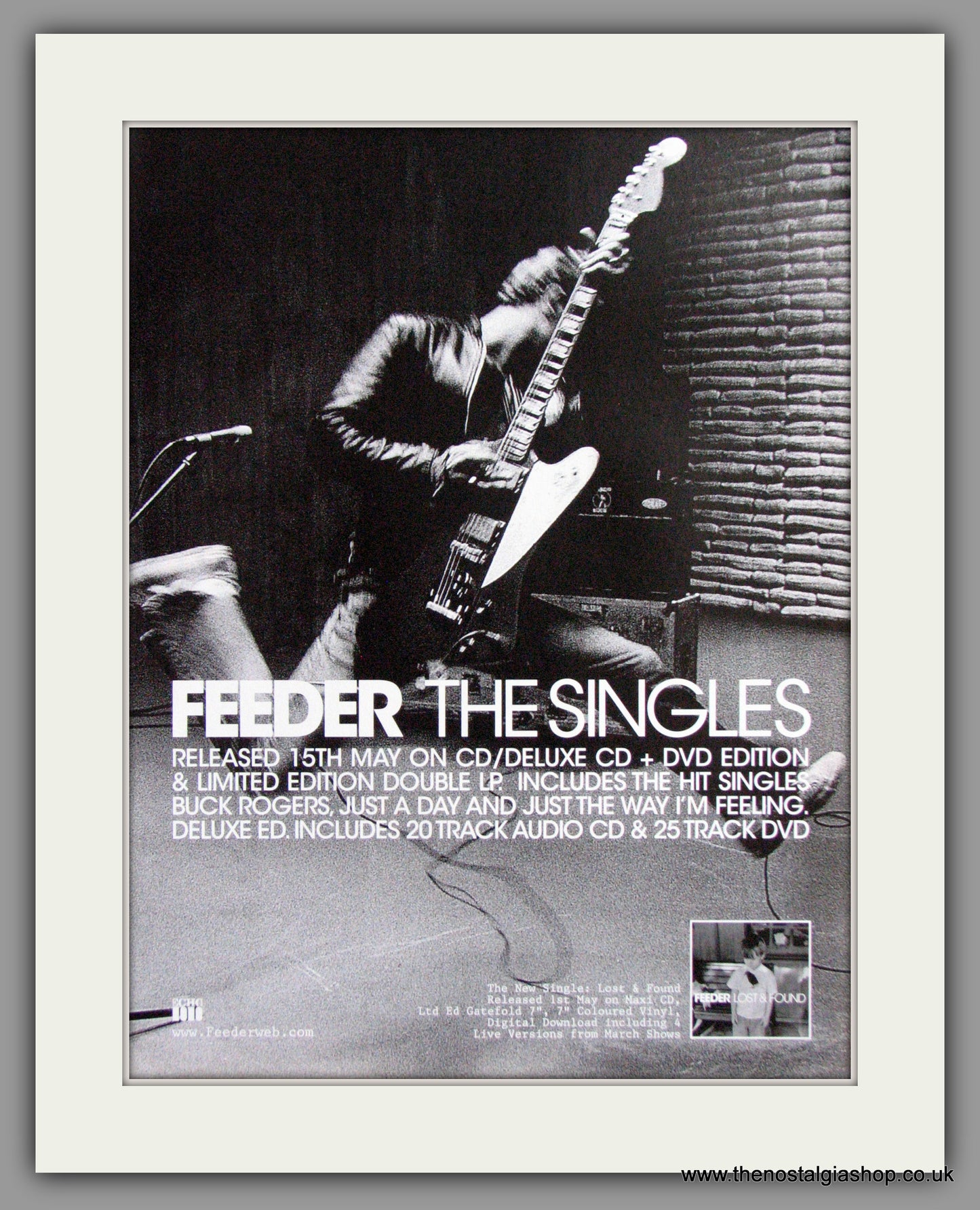 Feeder The Singles. Lost & Found Vintage Advert 2006 (ref AD50378)
