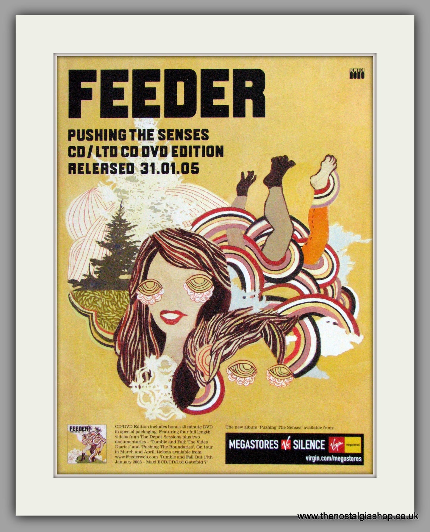 Feeder - Pushing The Senses. Vintage Advert 2005 (ref AD50379)