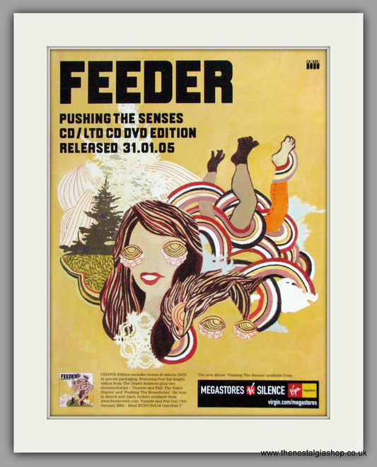 Feeder - Pushing The Senses.  Vintage Advert 2005 (ref AD50379)