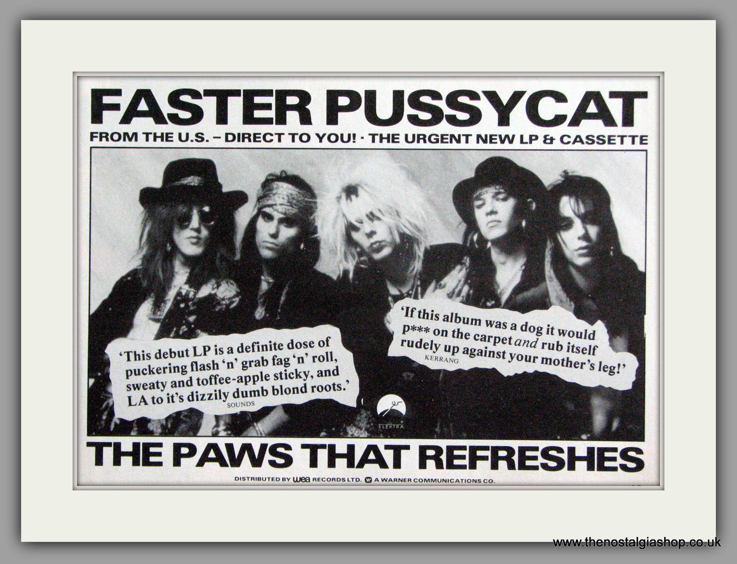 Faster Pussycat. Vintage Advert 1987 (ref AD50382)