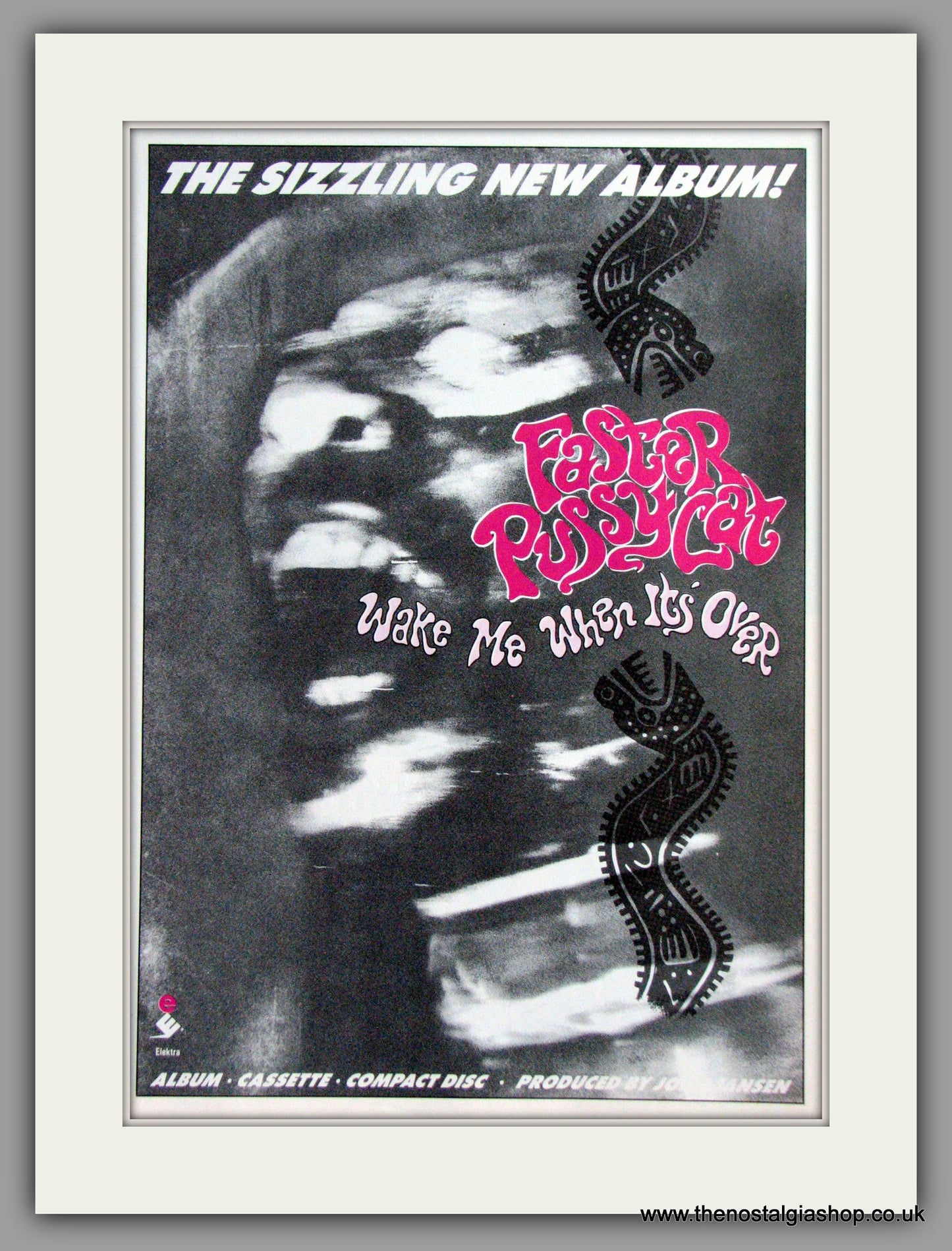 Faster Pussycat - Wake Me When It's Over. Vintage Advert 1989 (ref AD50383)