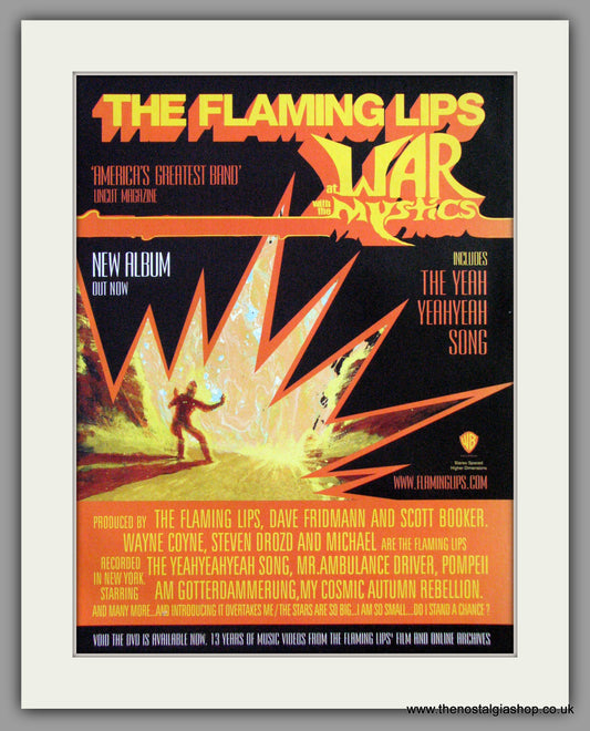 Flaming Lips (The) - At War With The Mystics. Vintage Advert 2006 (ref AD50432)