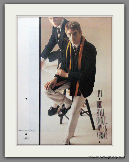 Style Council (The) Home and Abroad. Original advert 1986 (ref AD50514)