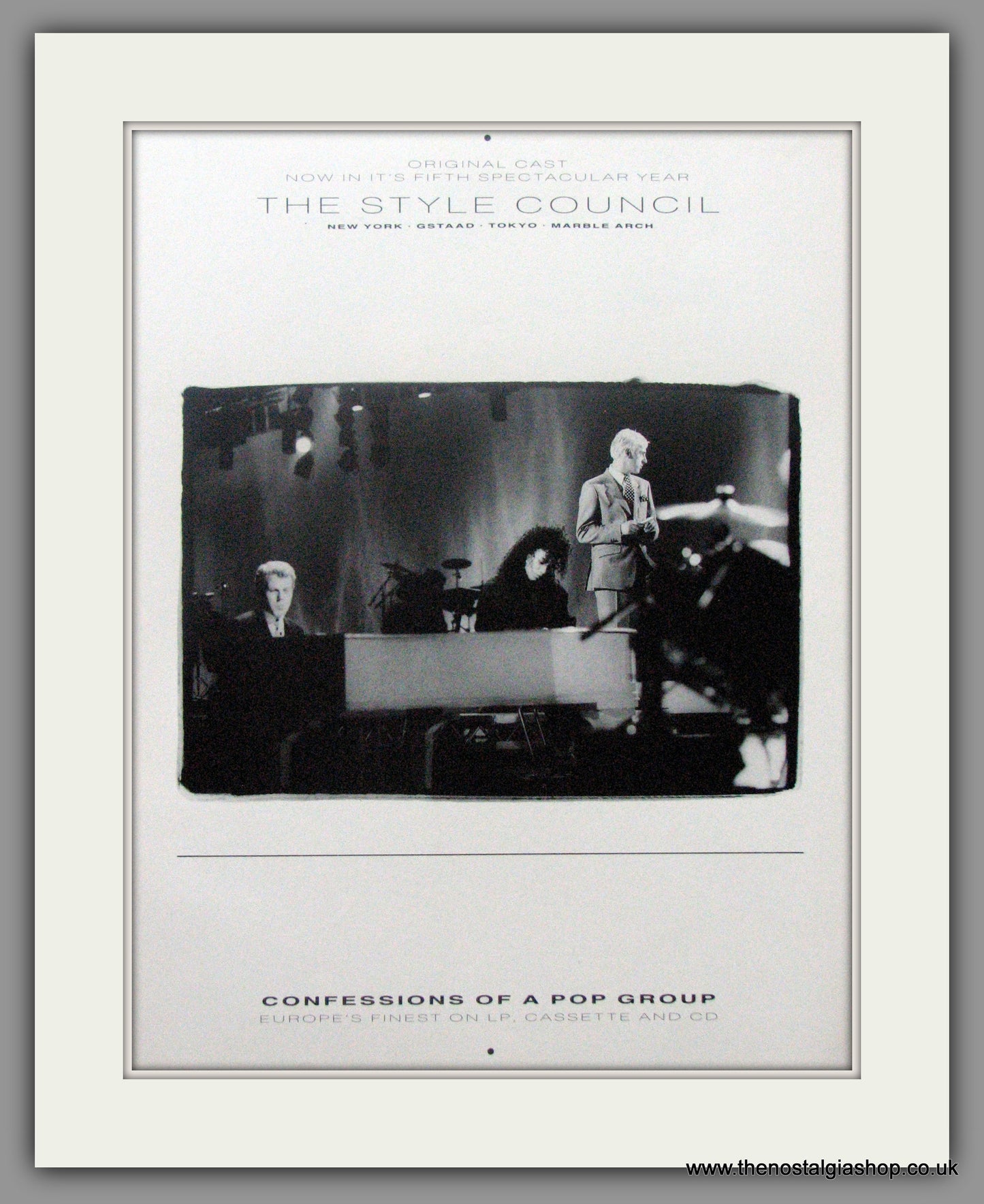 Style Council (The) Confessions of a Pop Group. Original advert 1999 (ref AD50515)