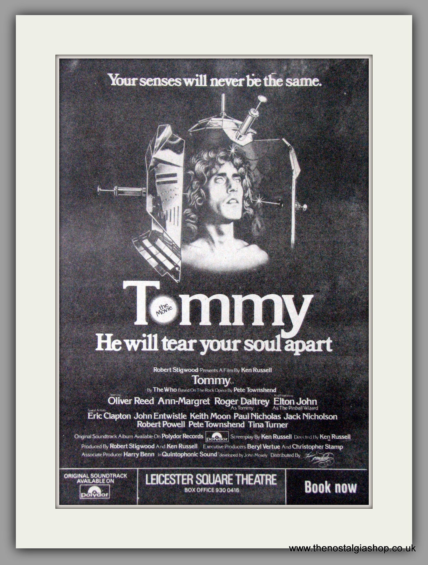 Tommy by The Who. Vintage Advert 1975 (ref AD50337)