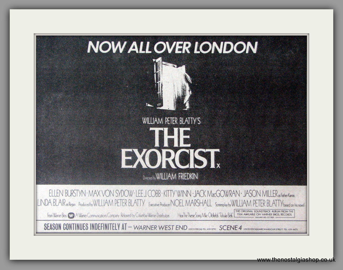 The Exorcist. Vintage Advert 1974 (ref AD50339)