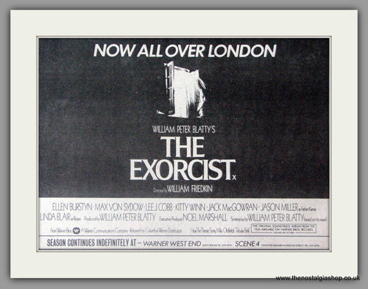 The Exorcist. Vintage Advert 1974 (ref AD50339)