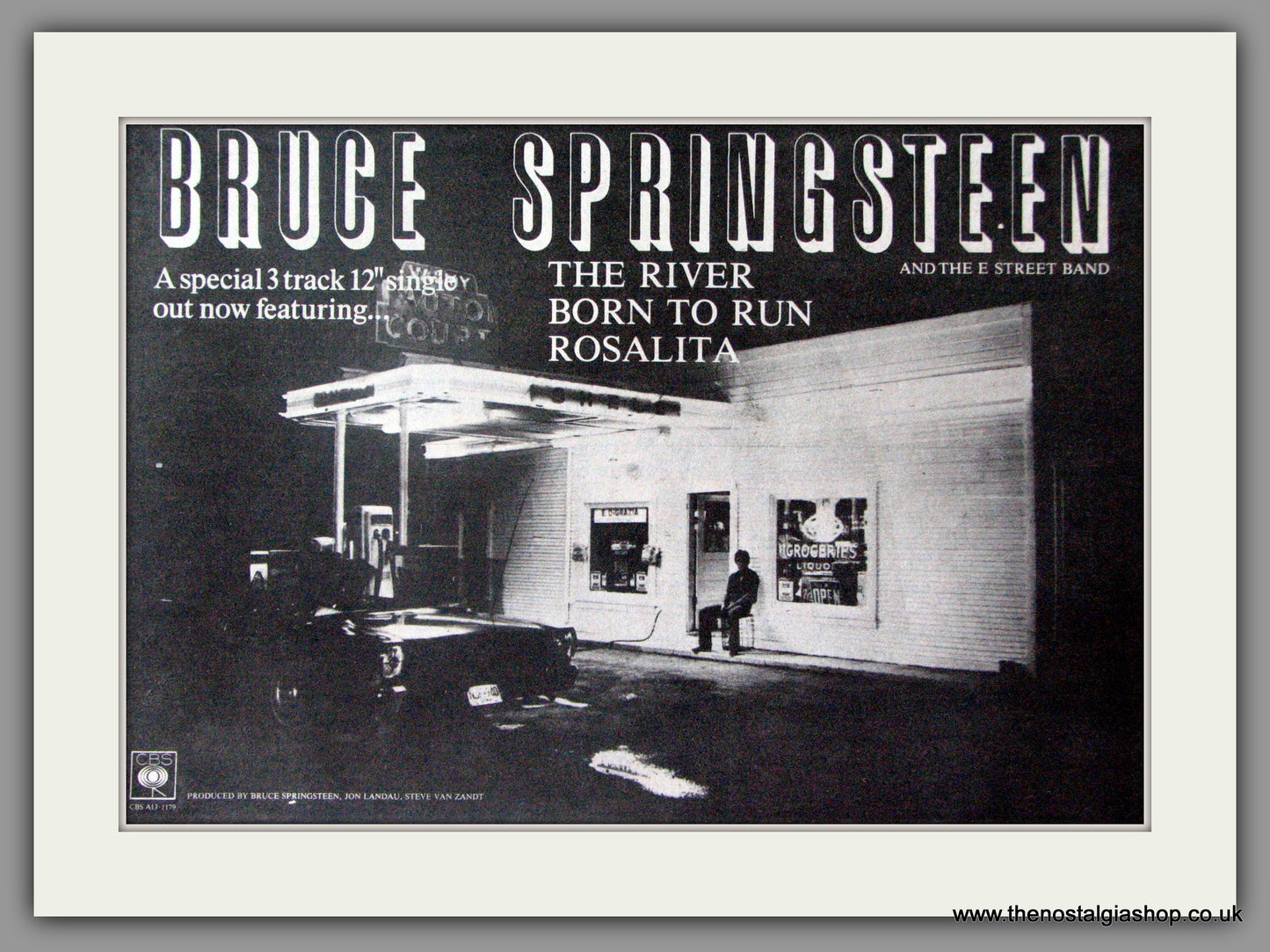 Bruce Springsteen. The River. Vintage Advert 1981 (ref AD50400)