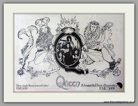 Queen. Keep Yourself Alive.  Vintage Advert 1973 (ref AD50402)