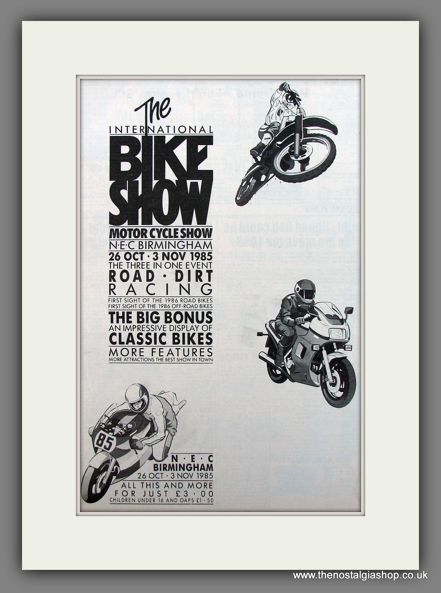 International Motorcycle Show '85. N.E.C. Original Advert 1985 (ref AD12983)