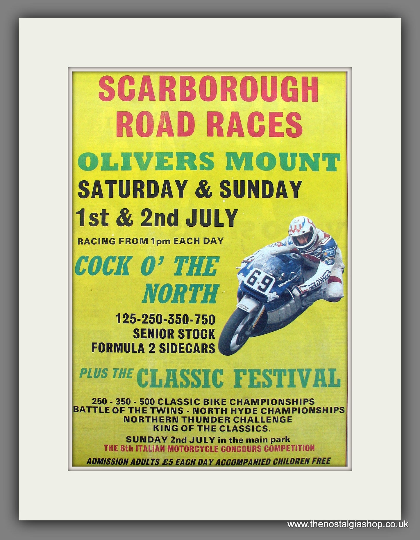 Oliver's Mount, Scarborough. Cock O' The North. Original Advert 1989 (ref AD12988)