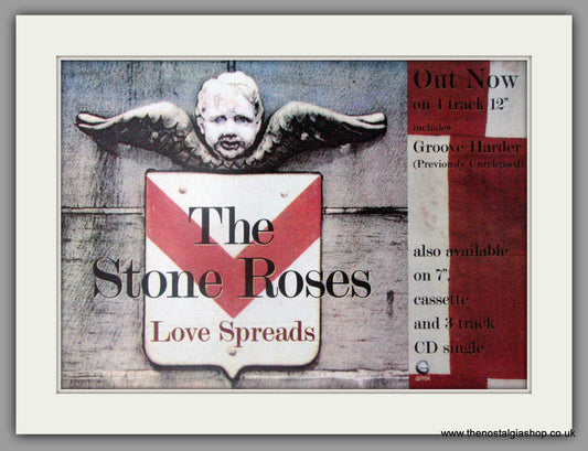 Stone Roses. Love Spreads. Vintage Advert 1994 (ref AD50444)