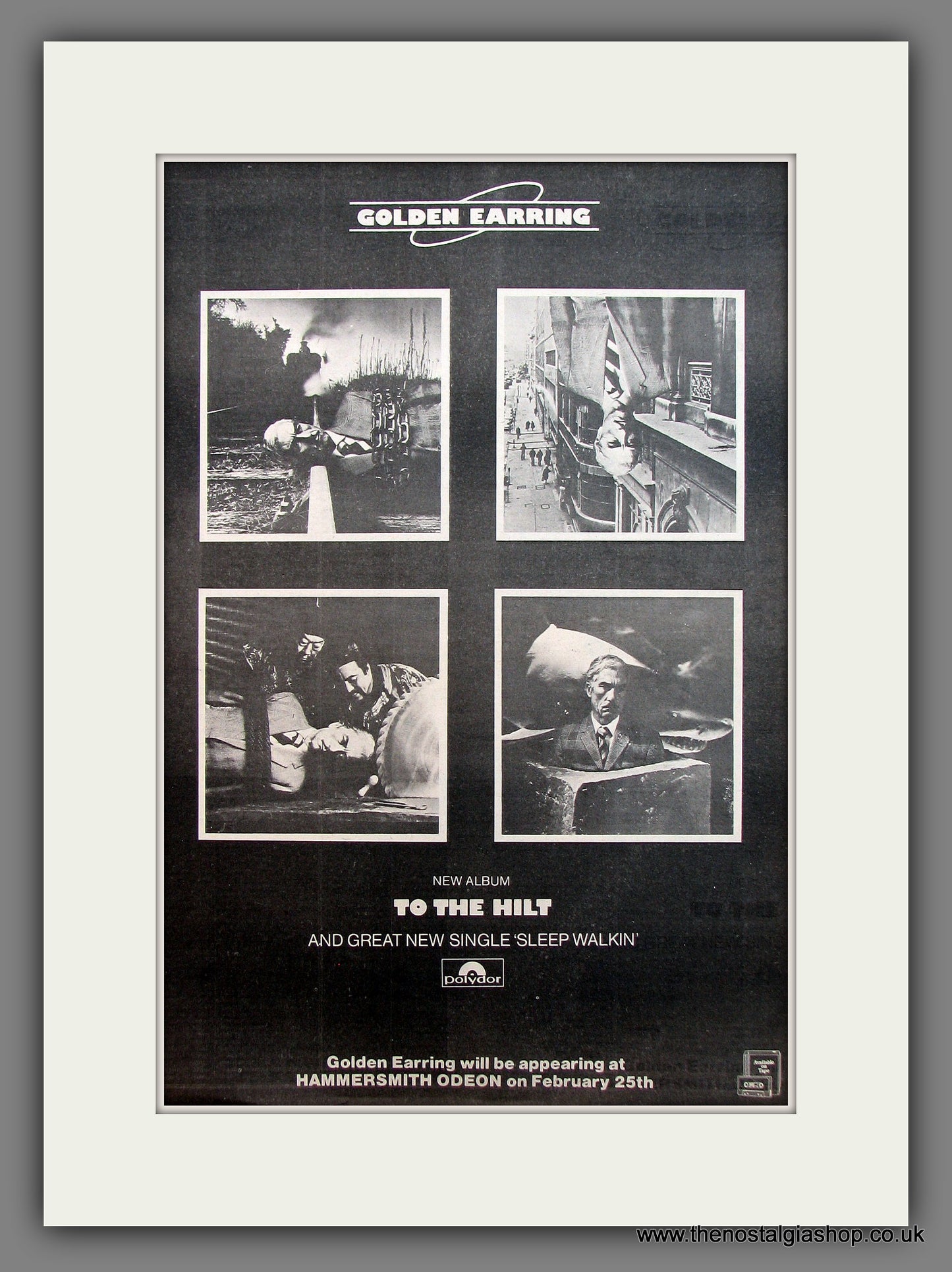 Golden Earring To The Hilt. Original advert 1976 (ref AD13134)