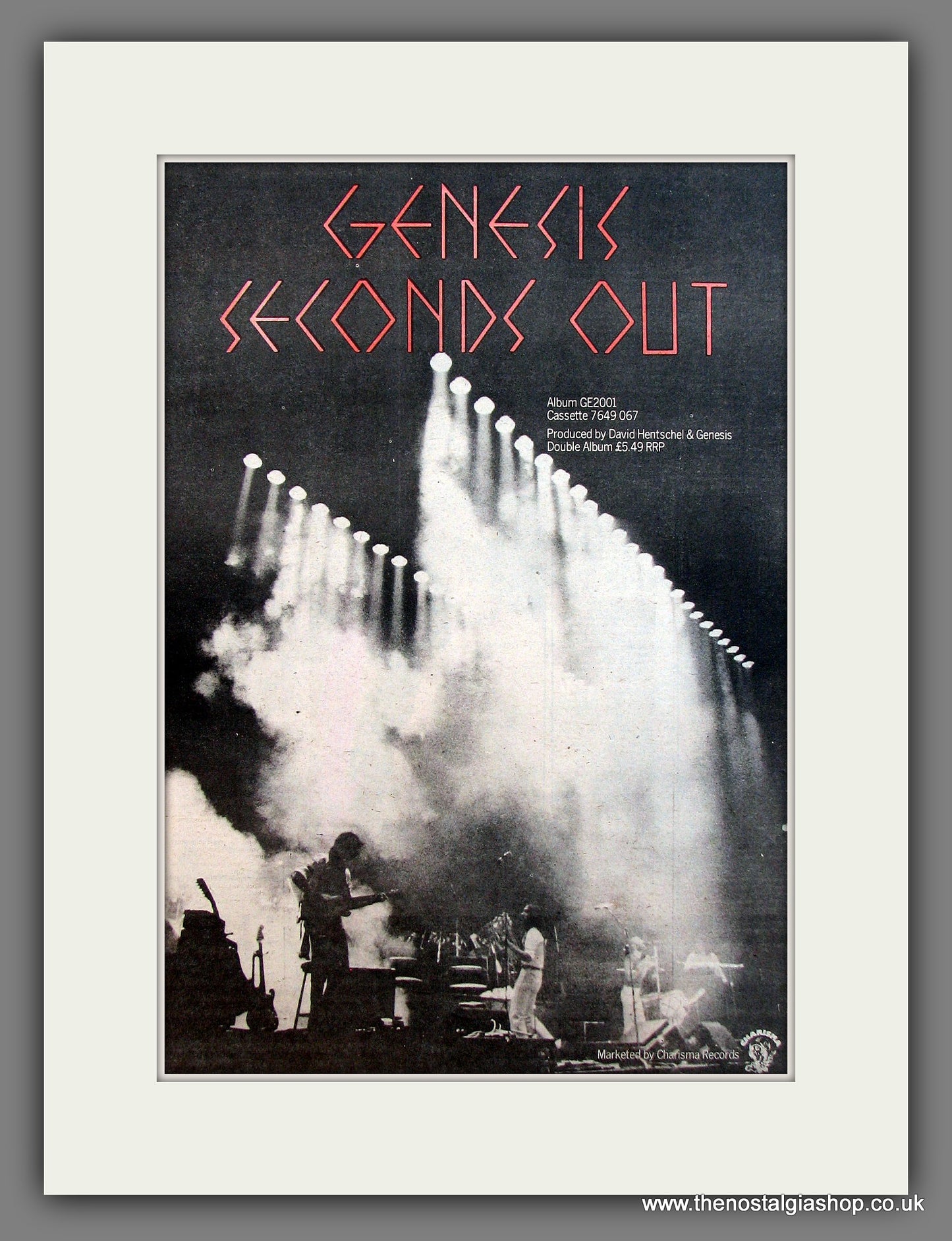 Genesis Seconds Out. Original advert 1977 (ref AD13145)