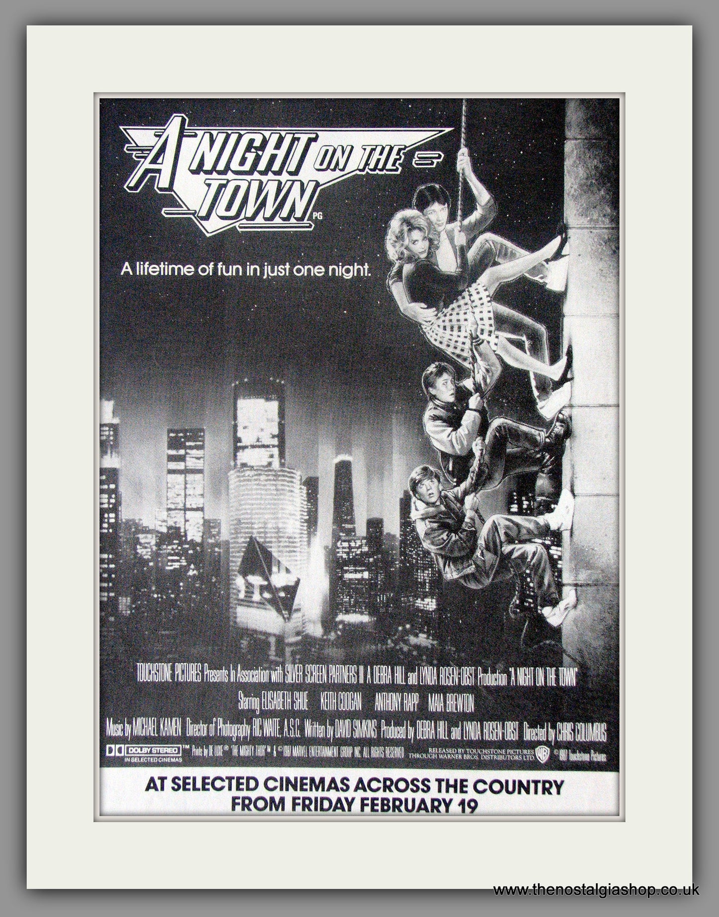 A Night On The Town . Original advert 1988 (ref AD50496)