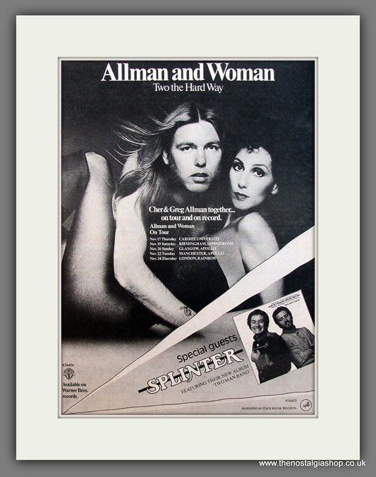 Allman And Woman. Original Vintage Advert 1977 (ref AD13205)