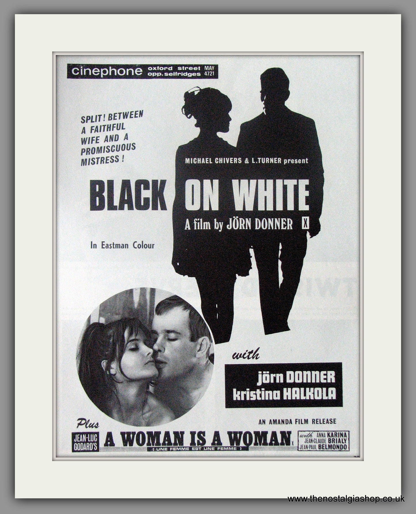 Black On White. Original Advert 1968 (ref AD50562)