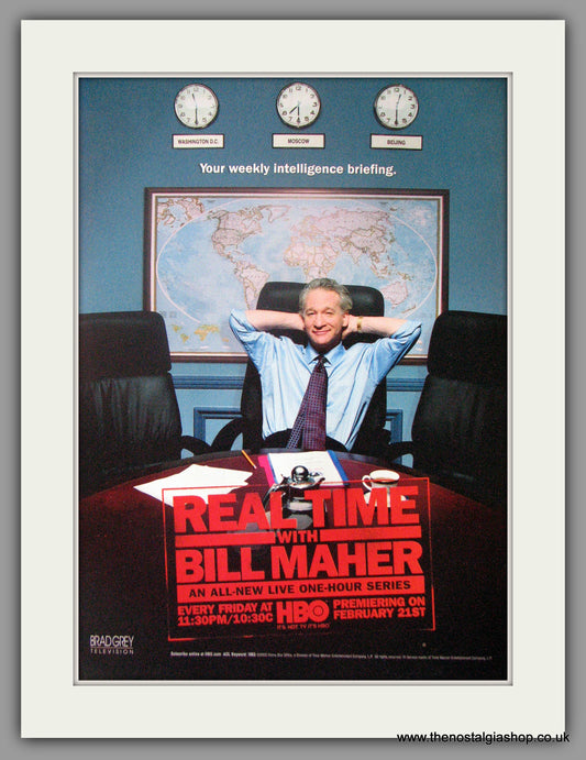 Bill Maher With Real Time. Original Advert 2003 (ref AD50600)