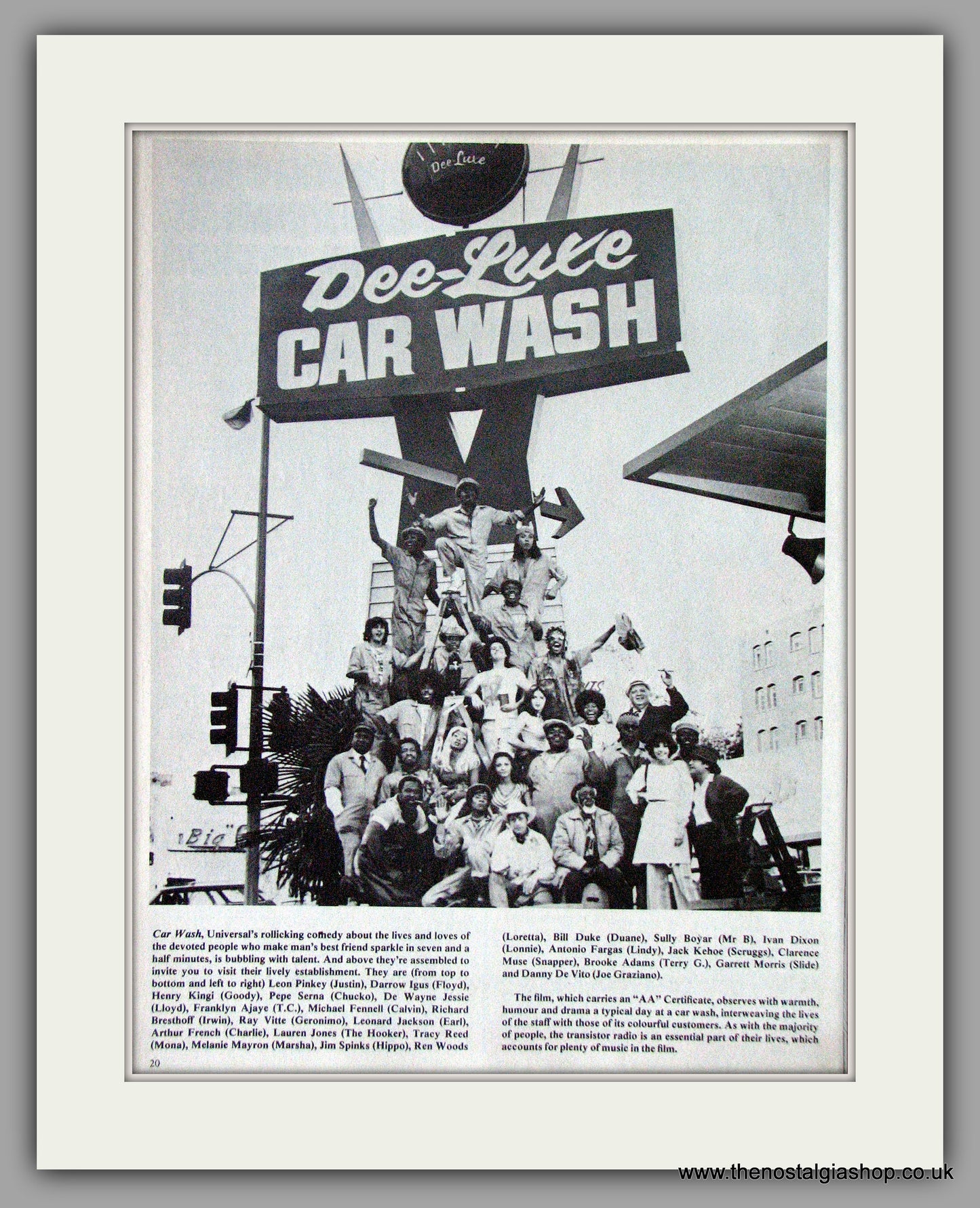 Car Wash. Original Advert 1977 (ref AD50602)