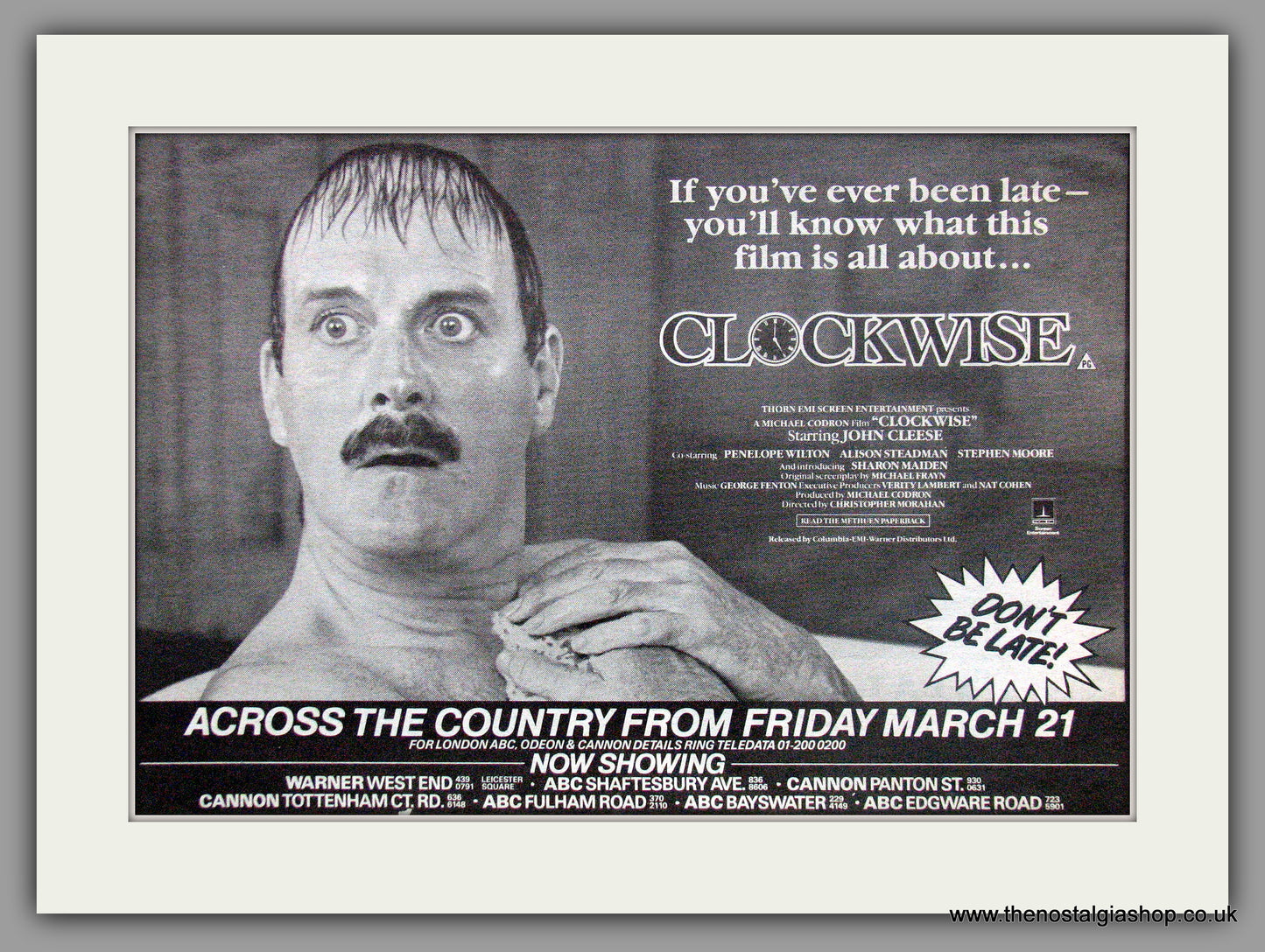 Clockwise-John Cleese. Original Advert 1986 (ref AD50605)