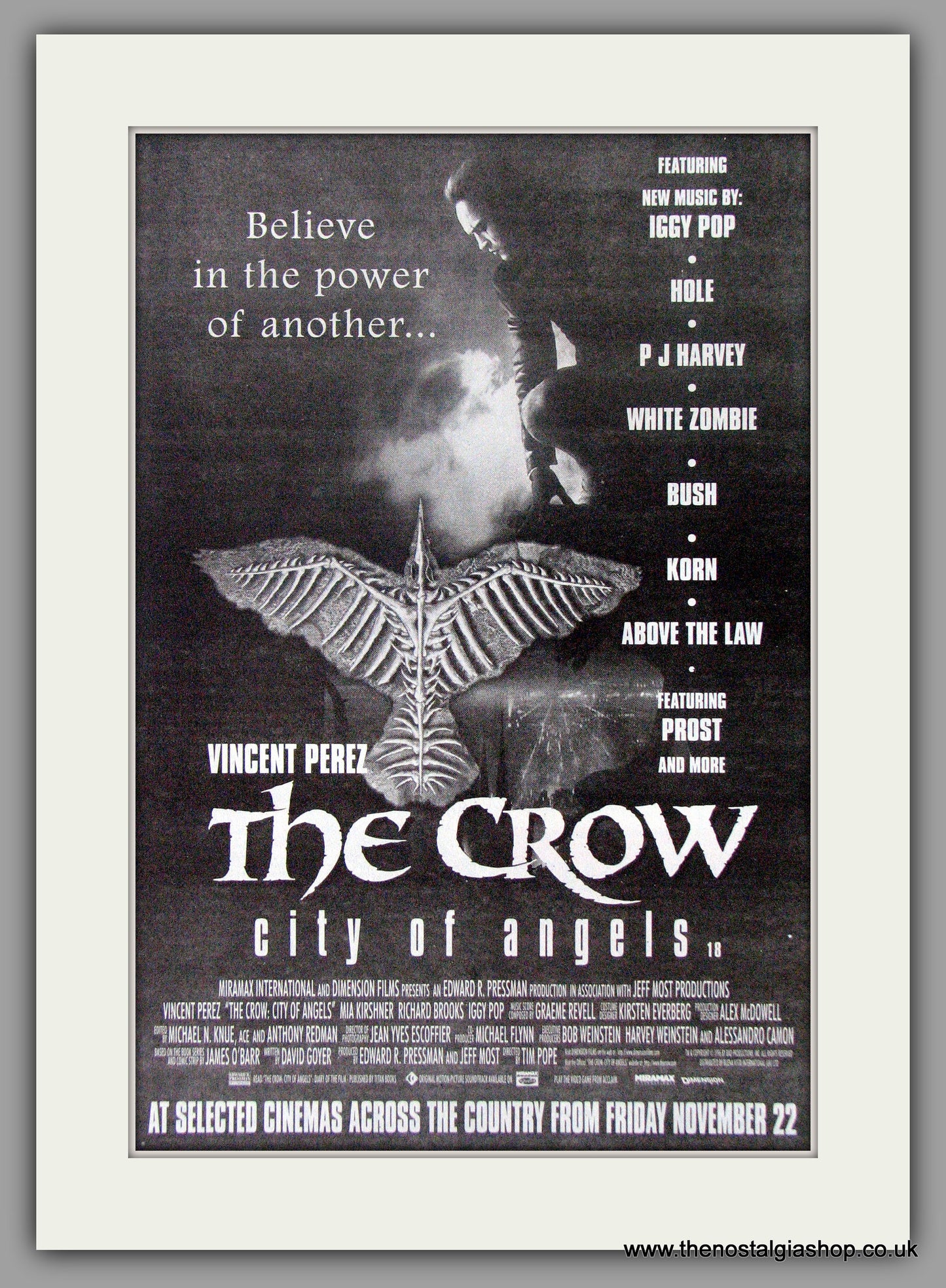Crow (The) City Of Angels, Original Advert 1996 advert (AD50616)