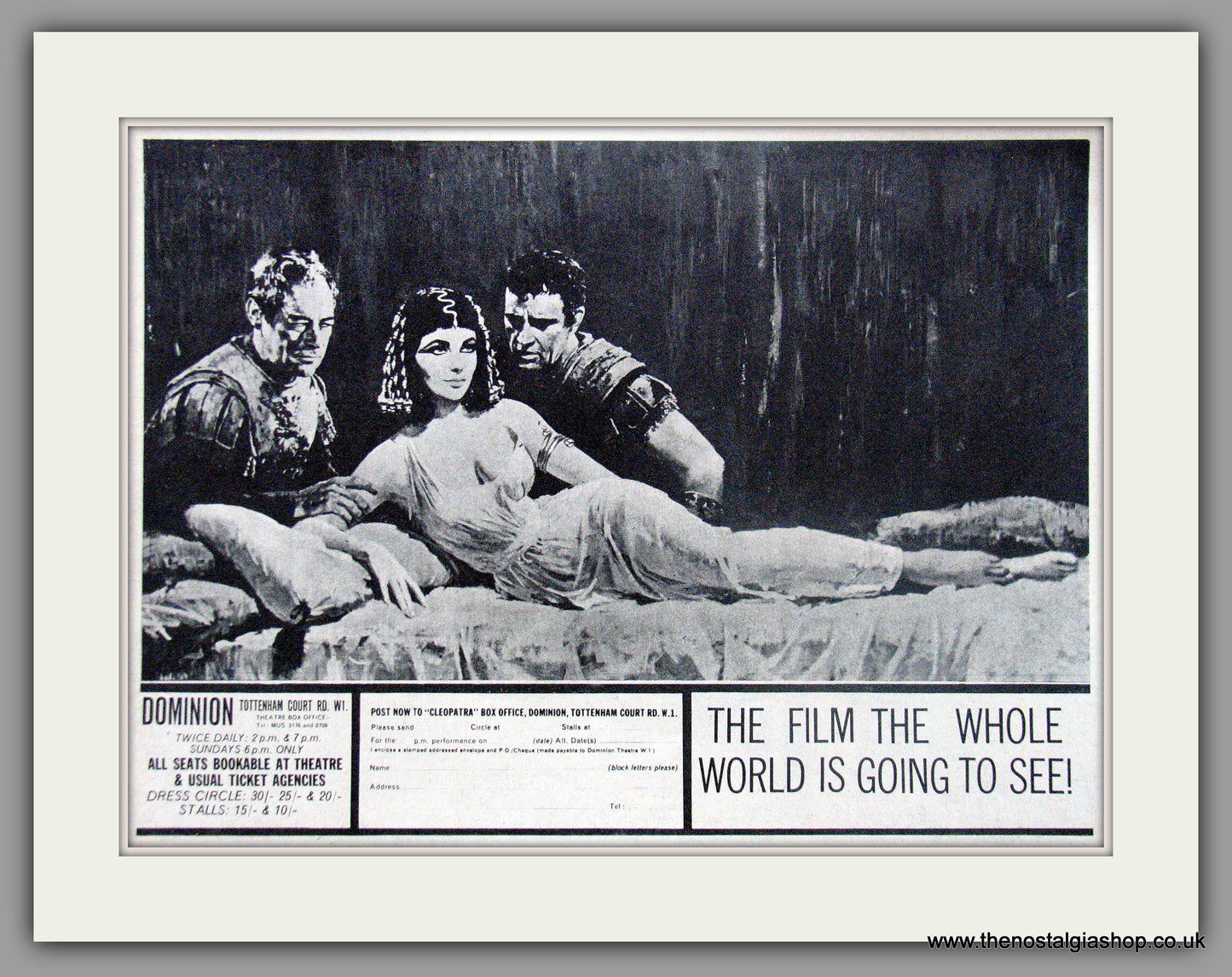 Cleopatra. Original Advert 1963 (AD50628)