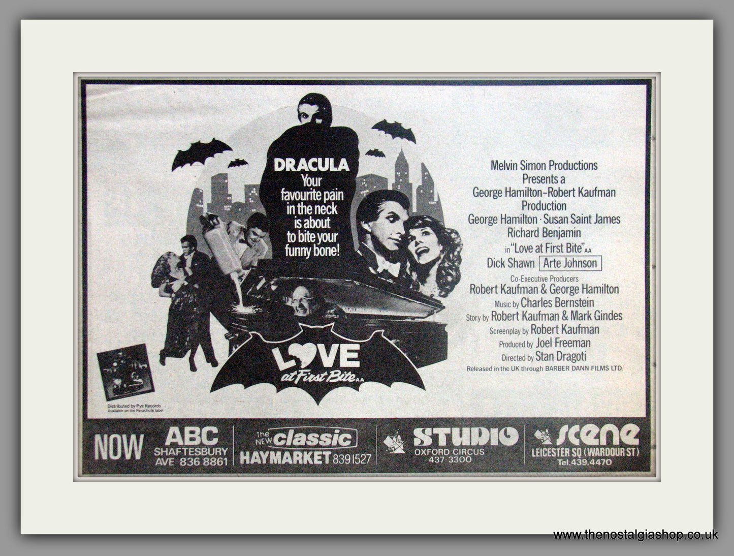 Dracula Love At First Bite. Original advert 1979 (AD50676)