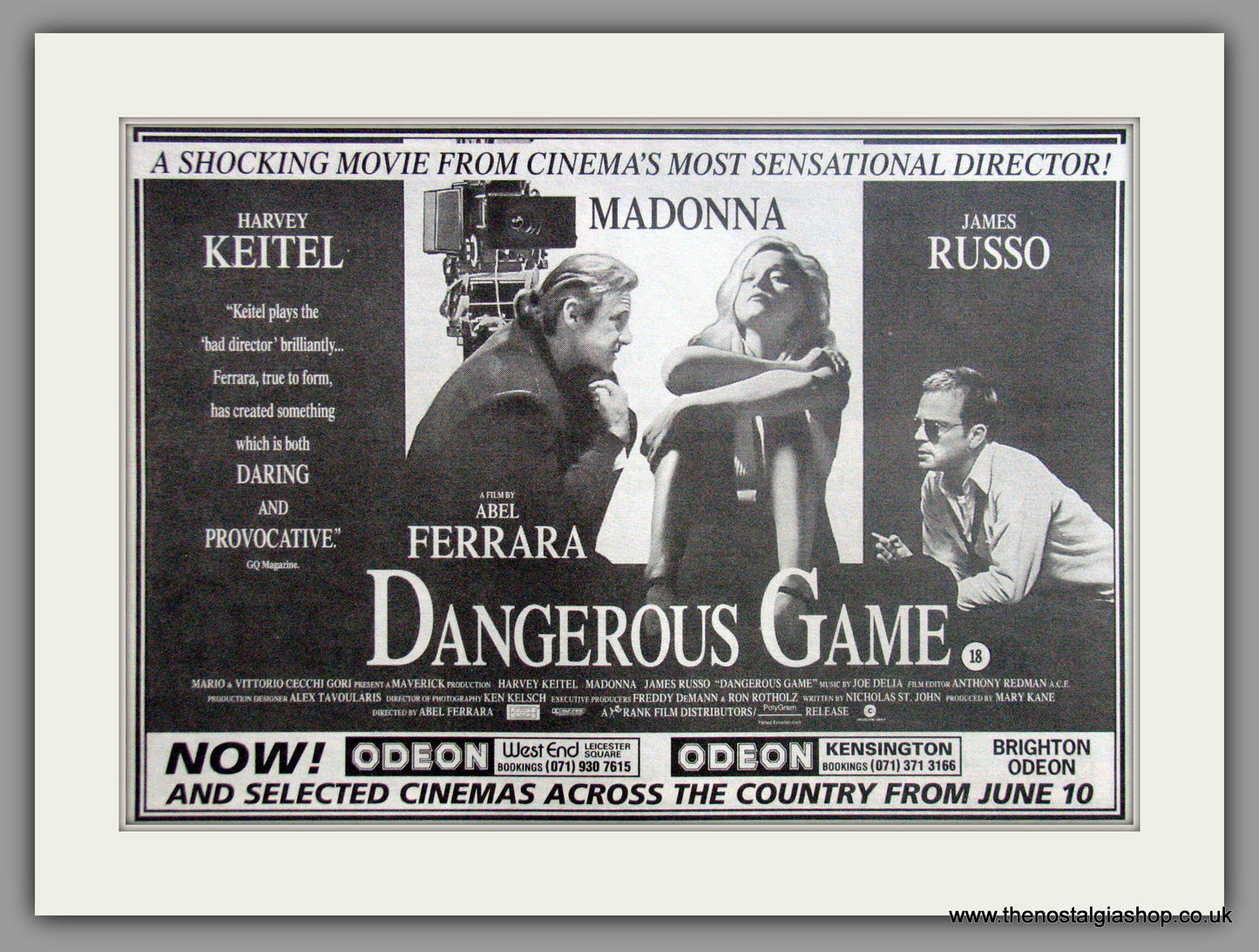 Dangerous Game. Original advert 1994 (AD50692)