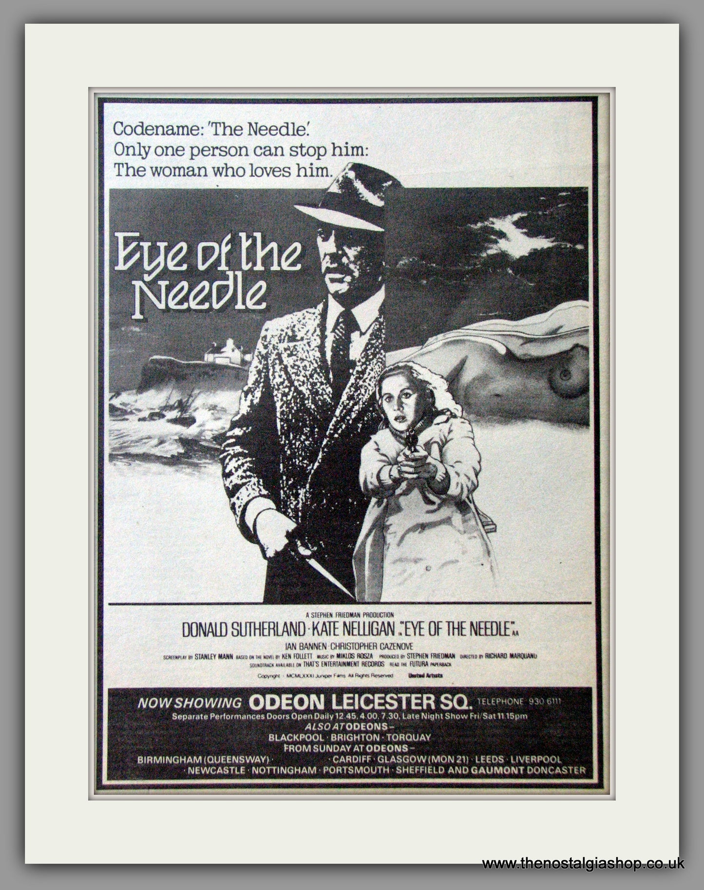 Eye Of The Needle. Original Advert 1981 advert (AD50702)