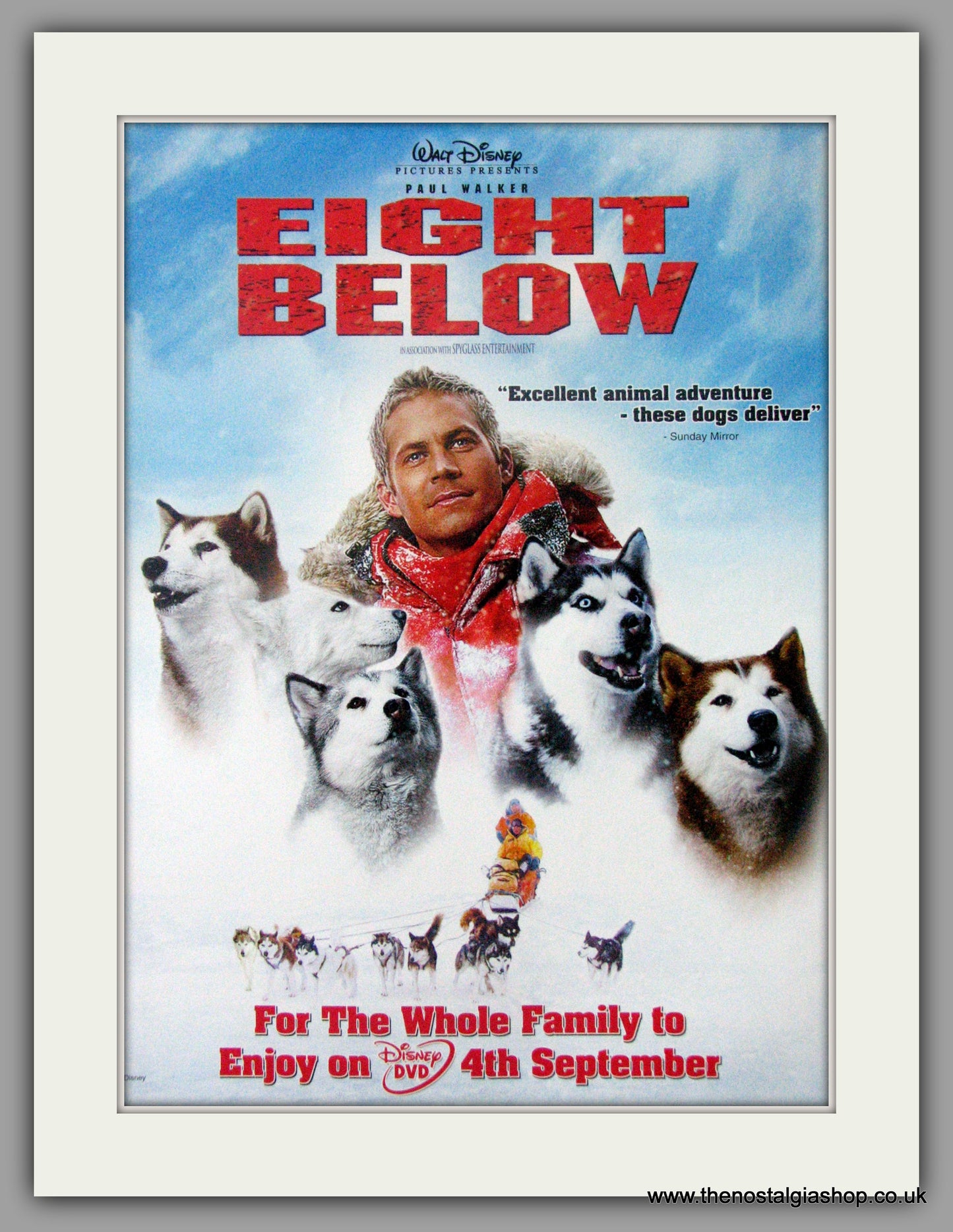 Eight Below Walt Disney. Original Advert 2006 advert (AD50720)