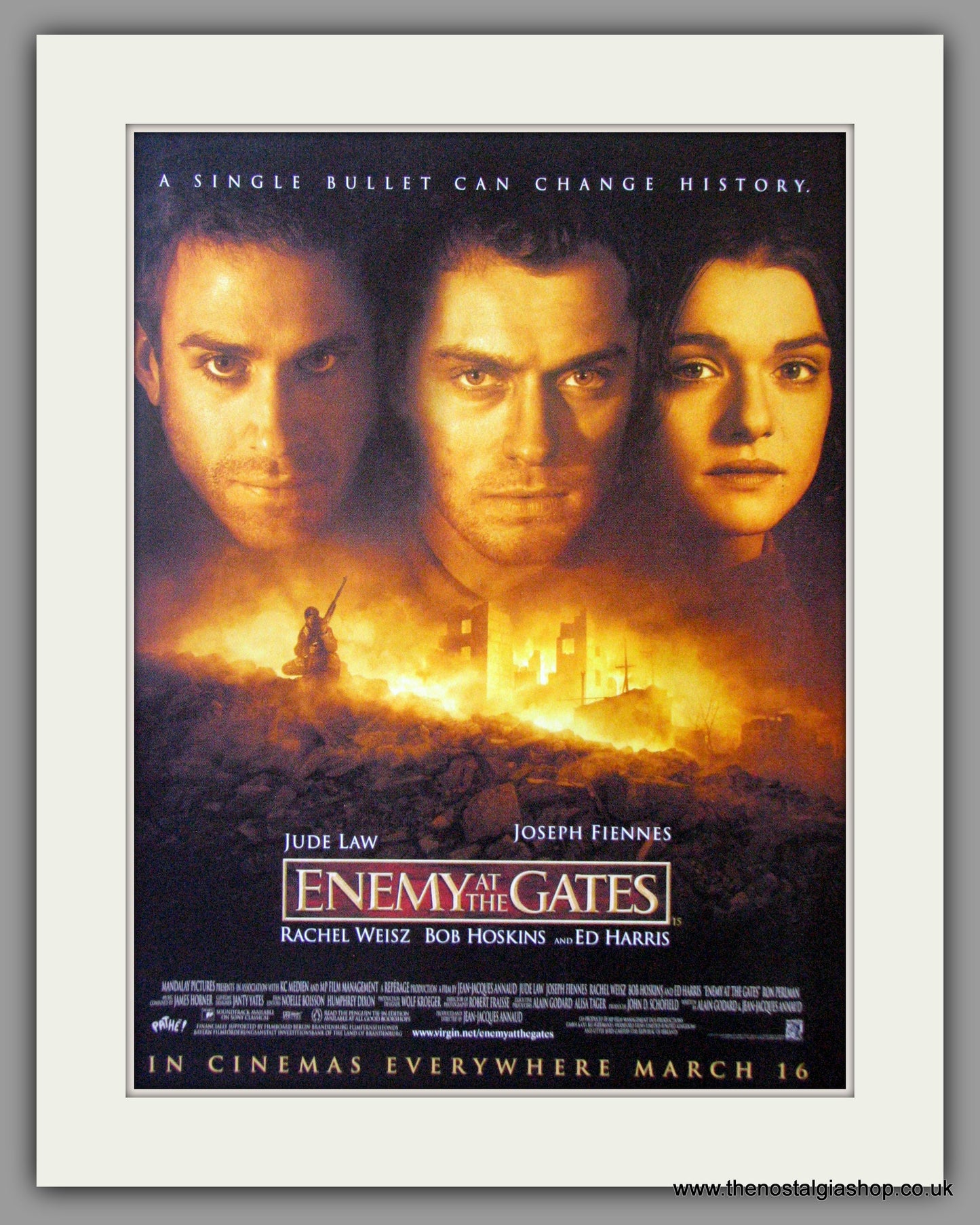 Enemy At The Gates. Original Advert 2001 (AD50730)
