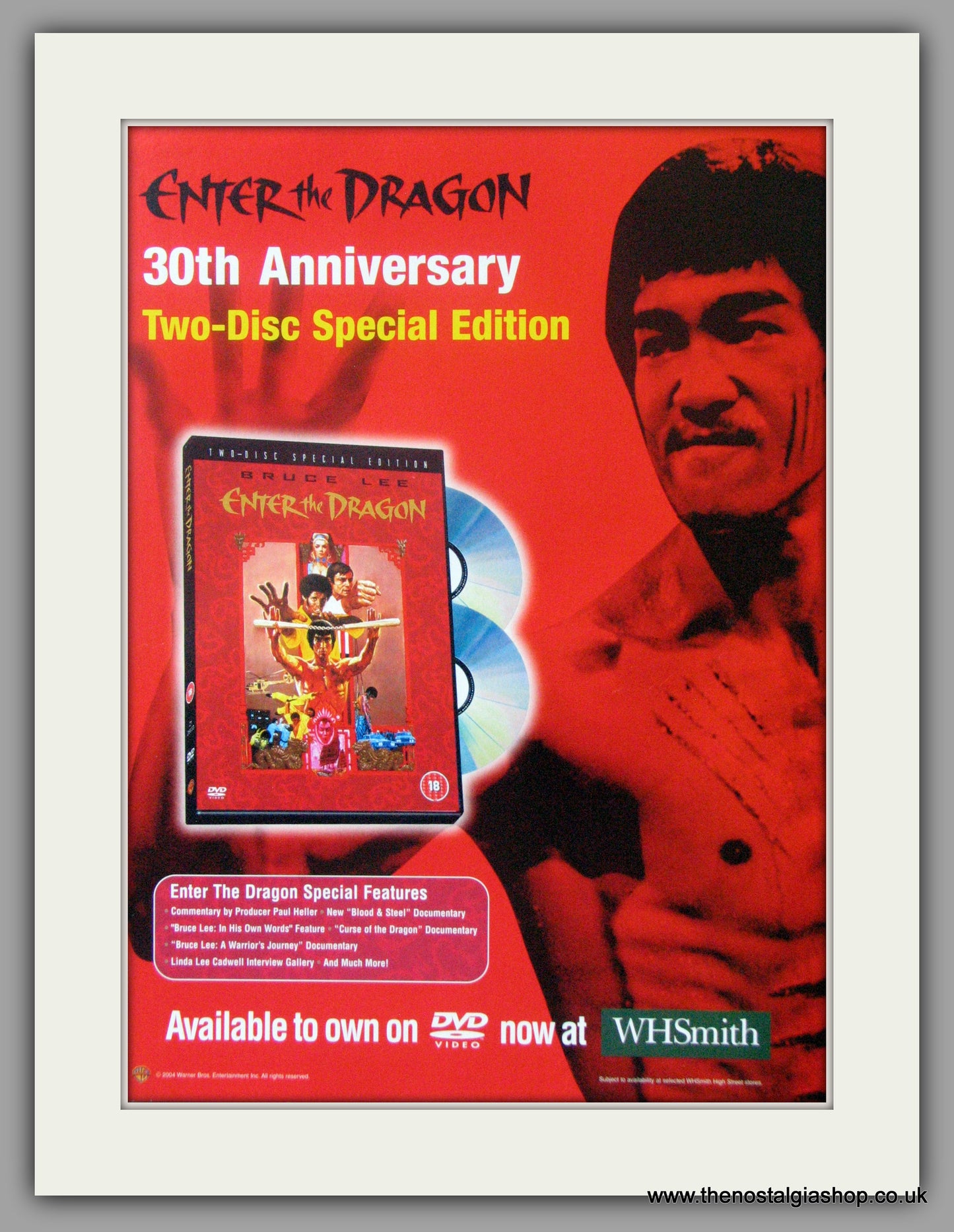 Enter The Dragon 30th Anniversary. Original Advert 2004 (AD50732)