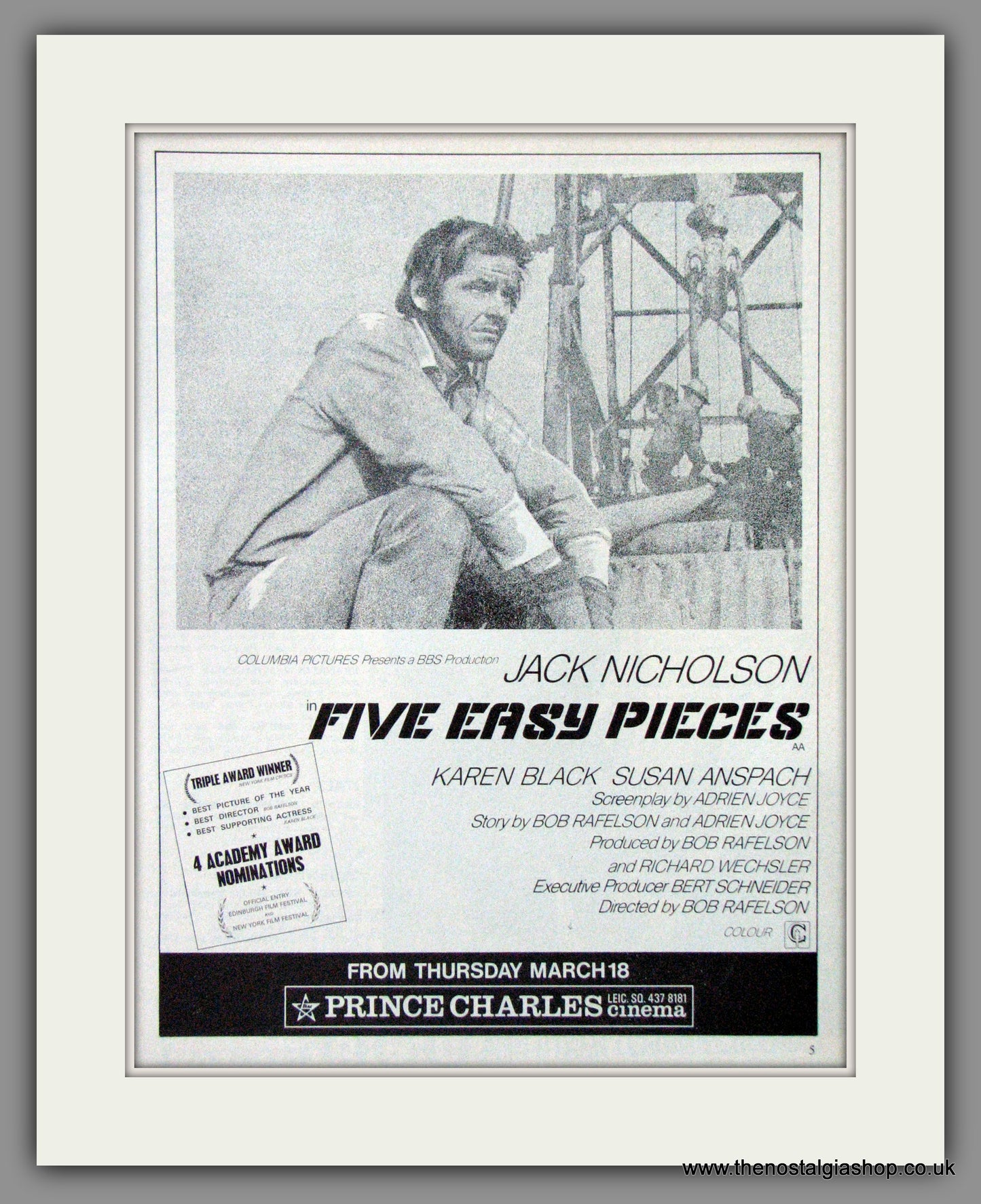 Five Easy Pieces. Original Advert 1971 (AD50756)