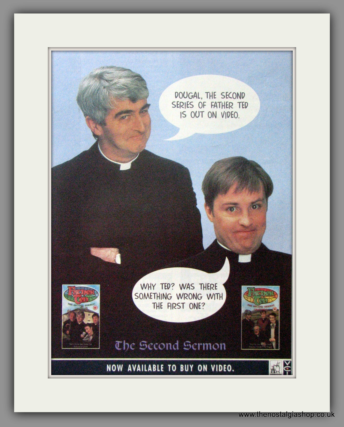 Father Ted The Second Sermon. Original Advert 1997 (ref AD50770)