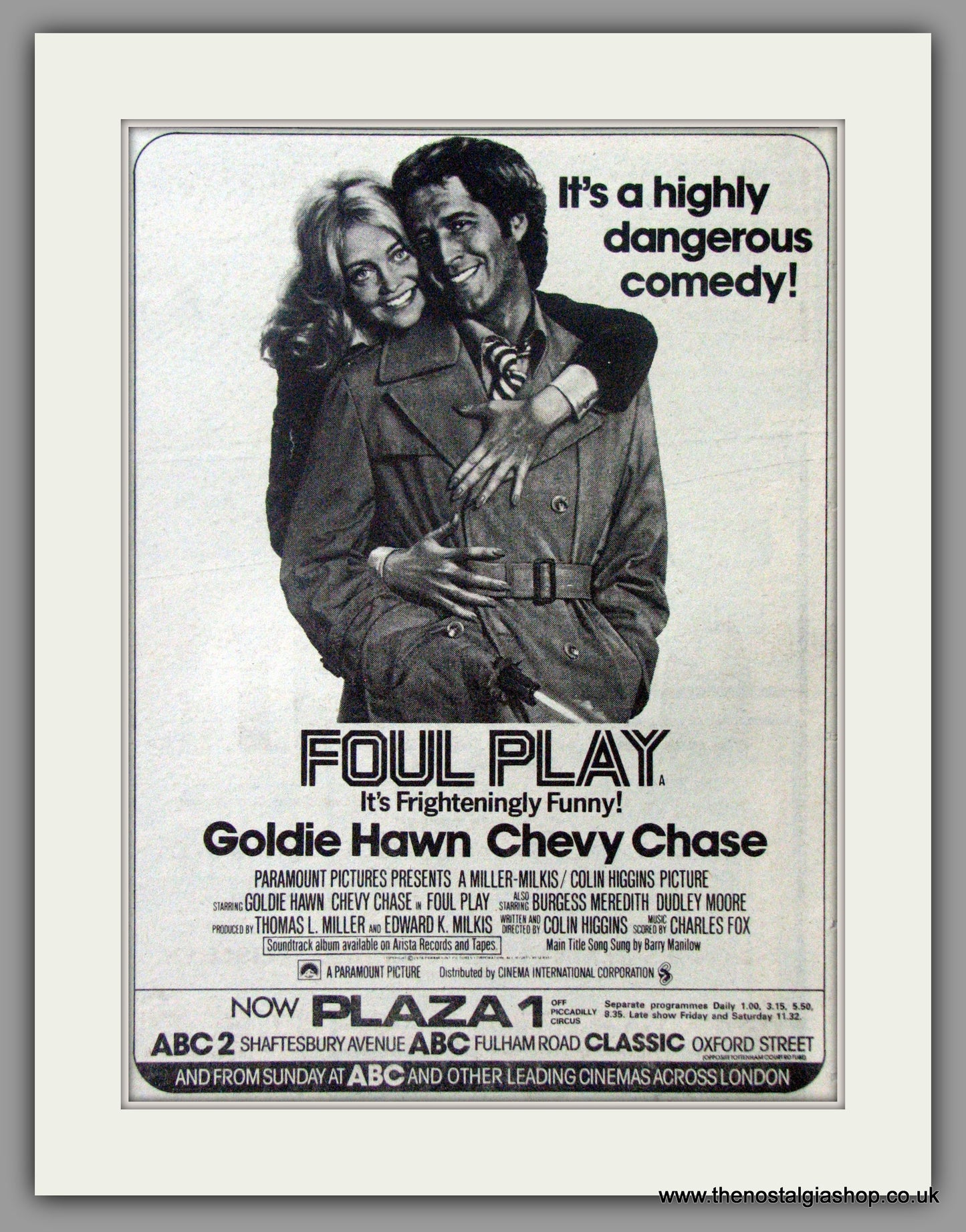 Foul Play. Original Advert 1979 (ref AD50775)