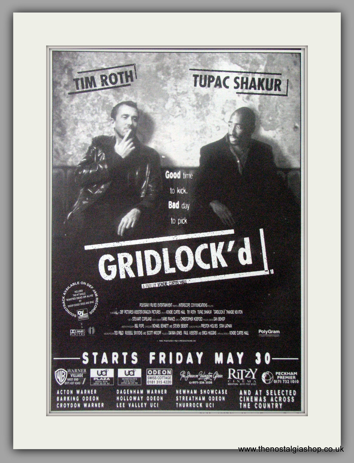 Gridlock'd. Original Advert 1997 (ref AD50815)