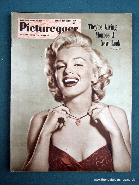 Marilyn Monroe. Picturegoer Magazine. Jan 1954. (M208)
