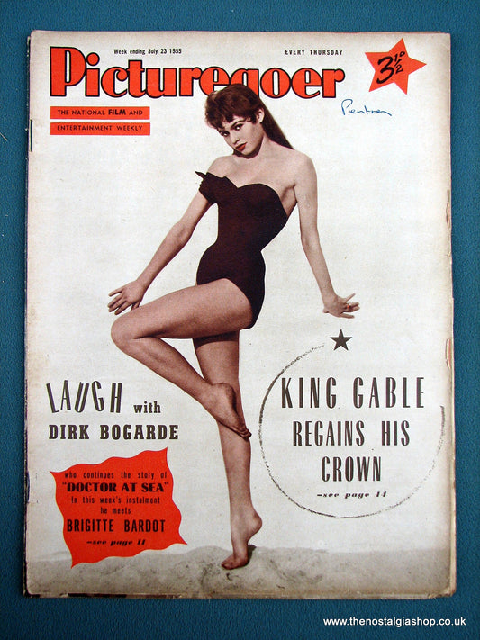Brigitte Bardot. Picturegoer Magazine. July 1955. (M213)