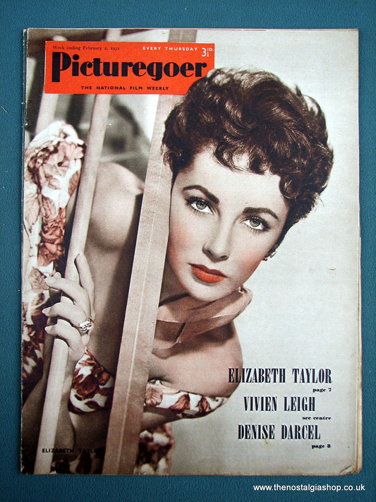 Elizabeth Taylor. Picturegoer Magazine. Feb 1952. (M215)