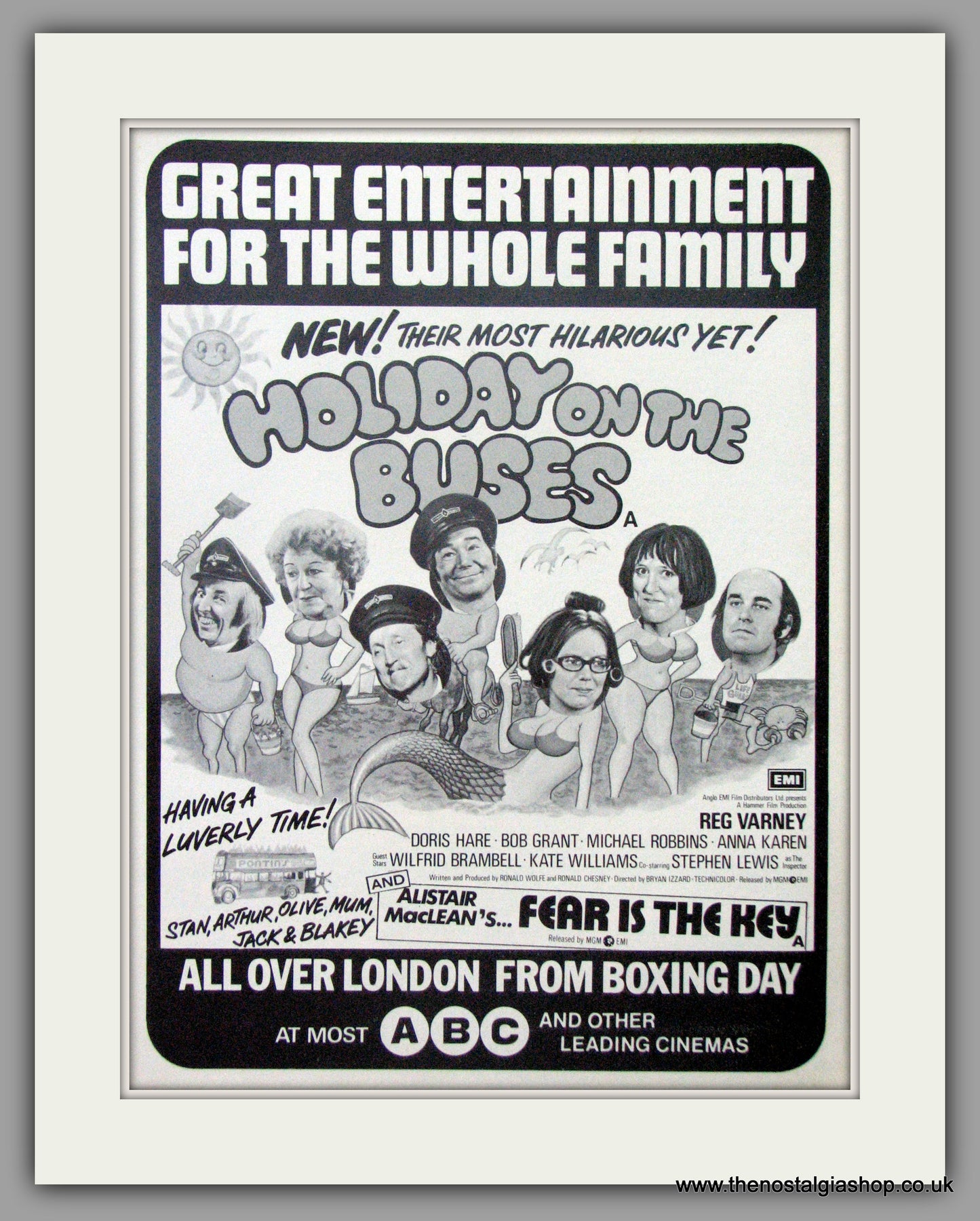 Holiday On The Buses. Vintage Advert 1974 (ref AD50869)