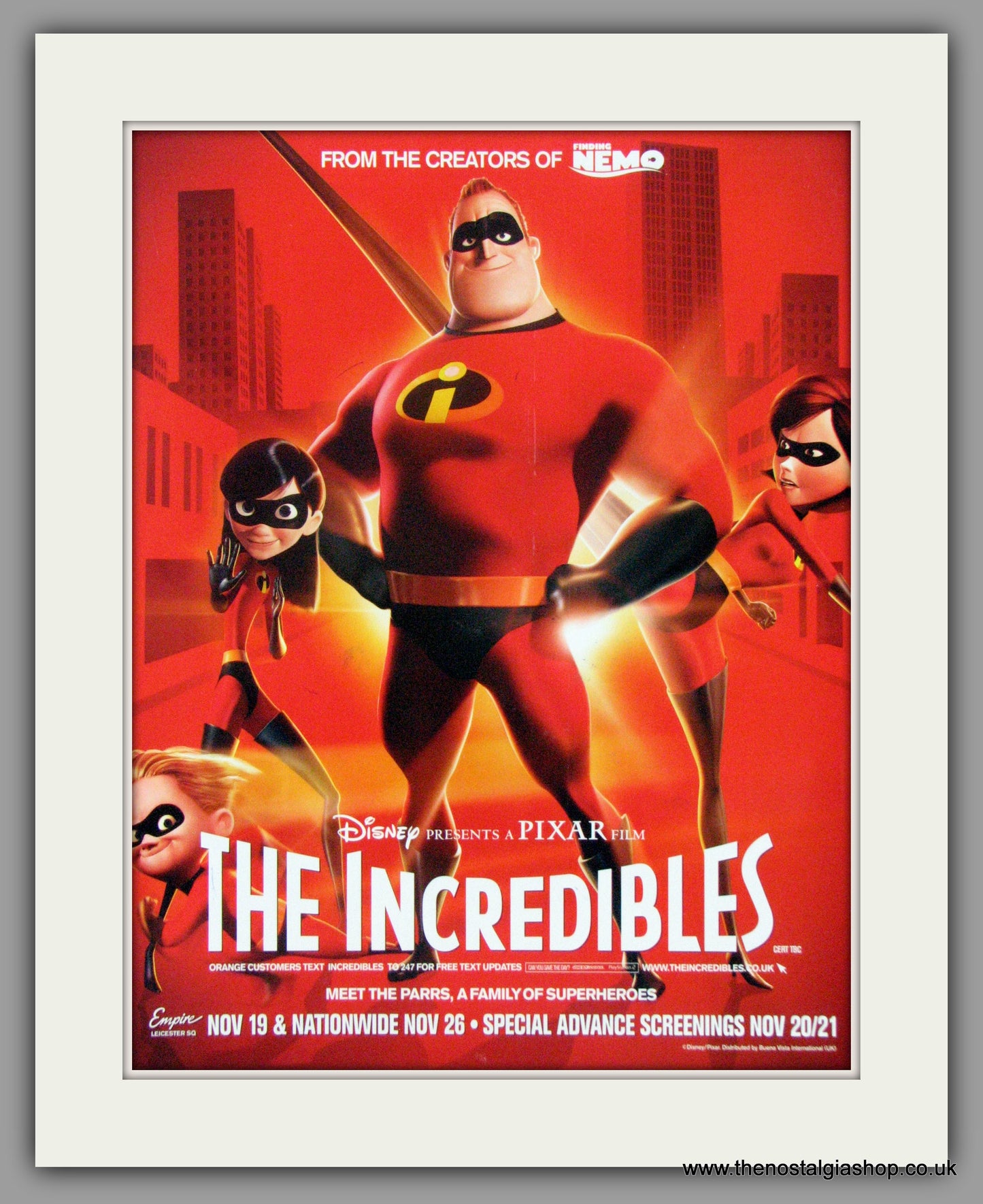 Incredibles (The) Vintage Advert 2004 (ref AD50875)