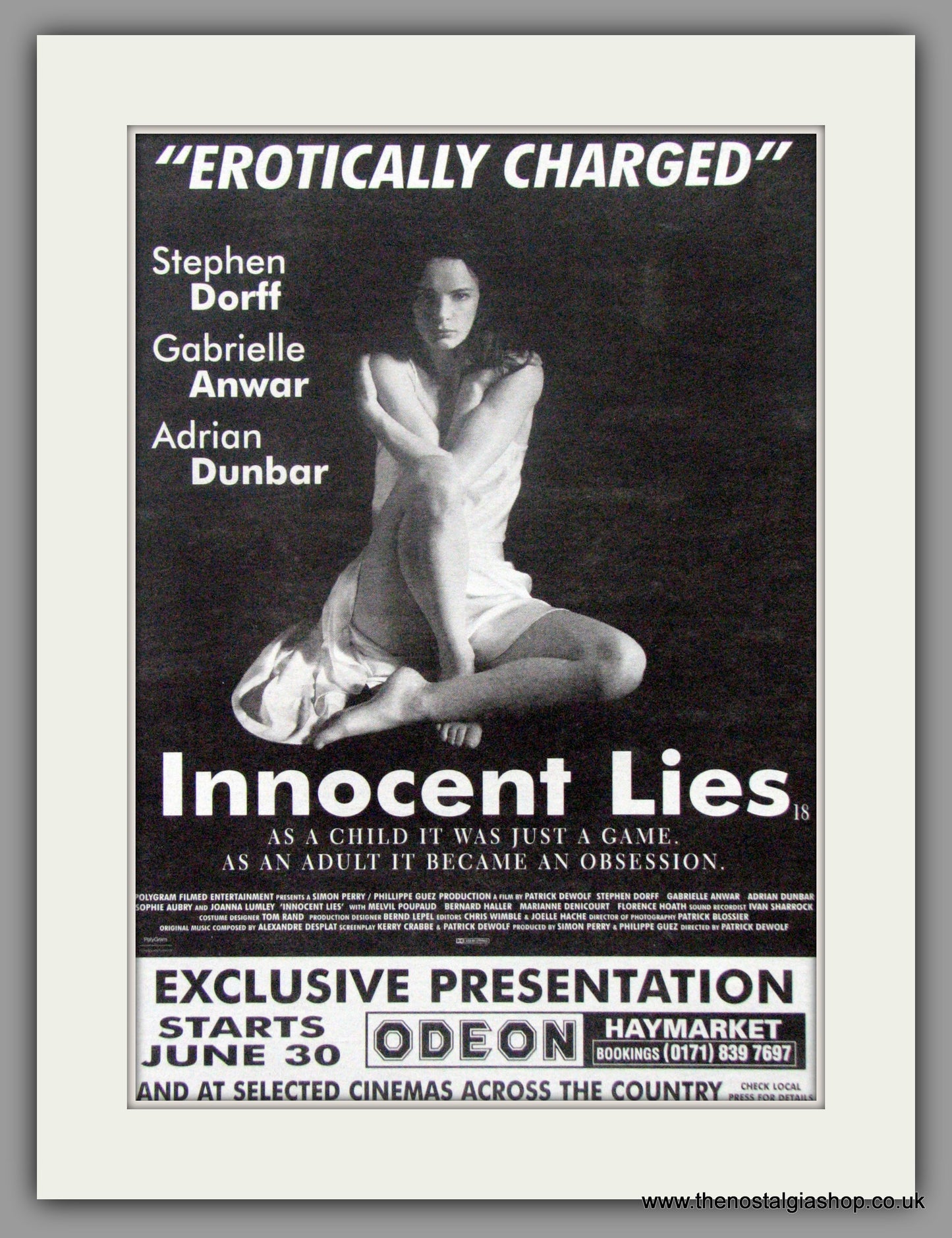 Innocent Lies. Vintage Advert 1995 (ref AD50884)