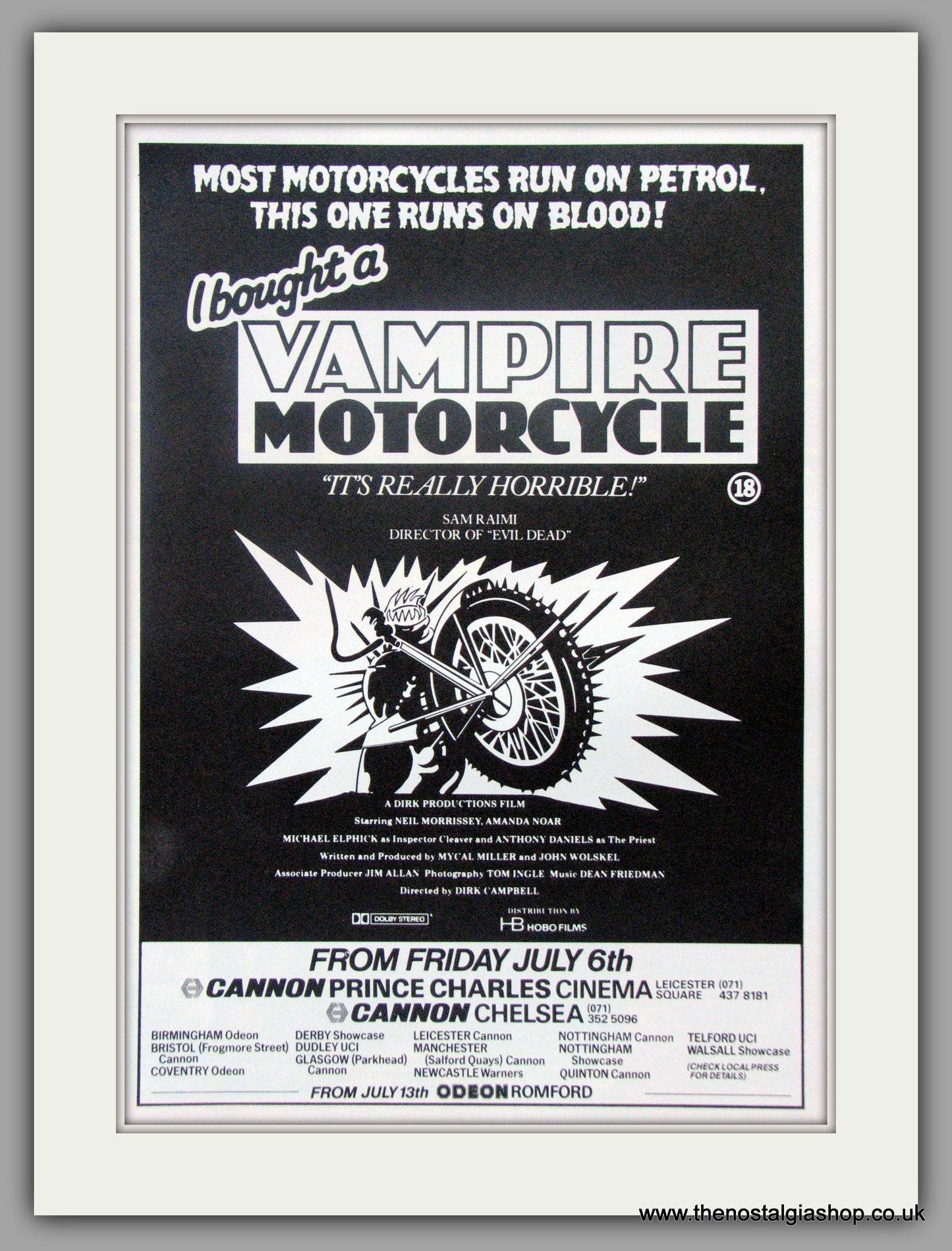 I Bought A Vampire Motorcycle. Original Advert 1990 (ref AD50905)