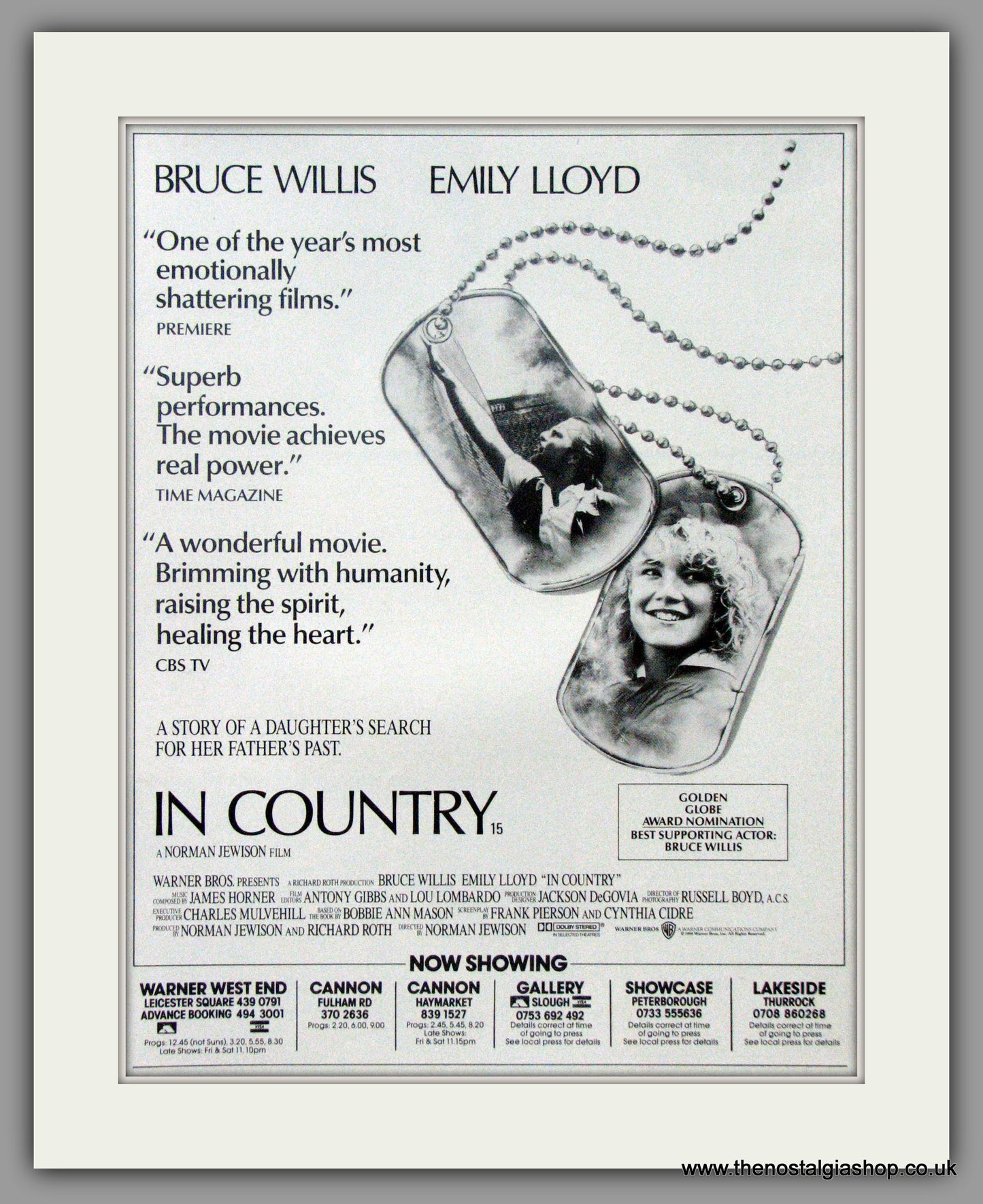 In Country. Original Advert 1990 (ref AD50906)