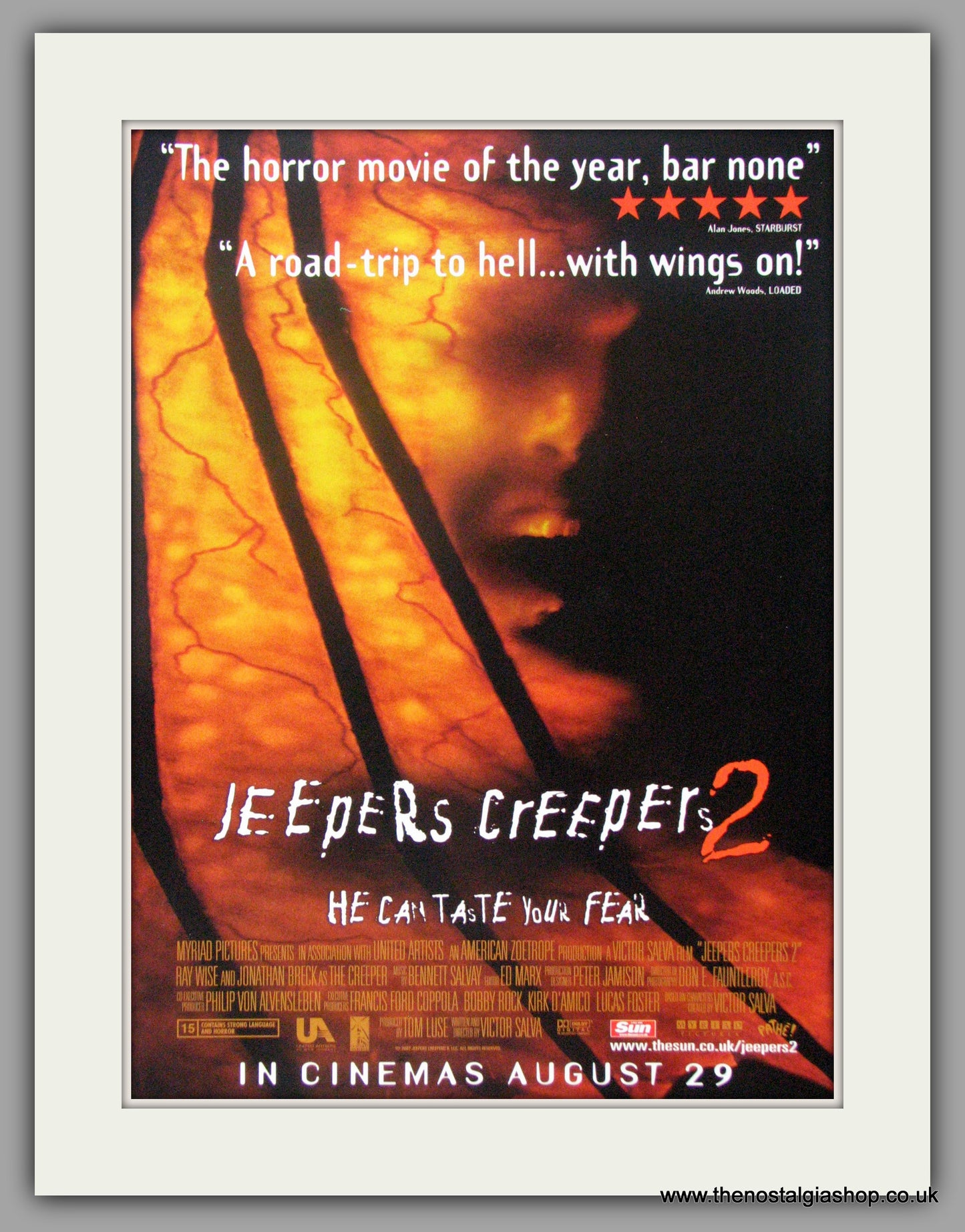 Jeepers Creepers 2. Original Advert 2003 (ref AD50911)