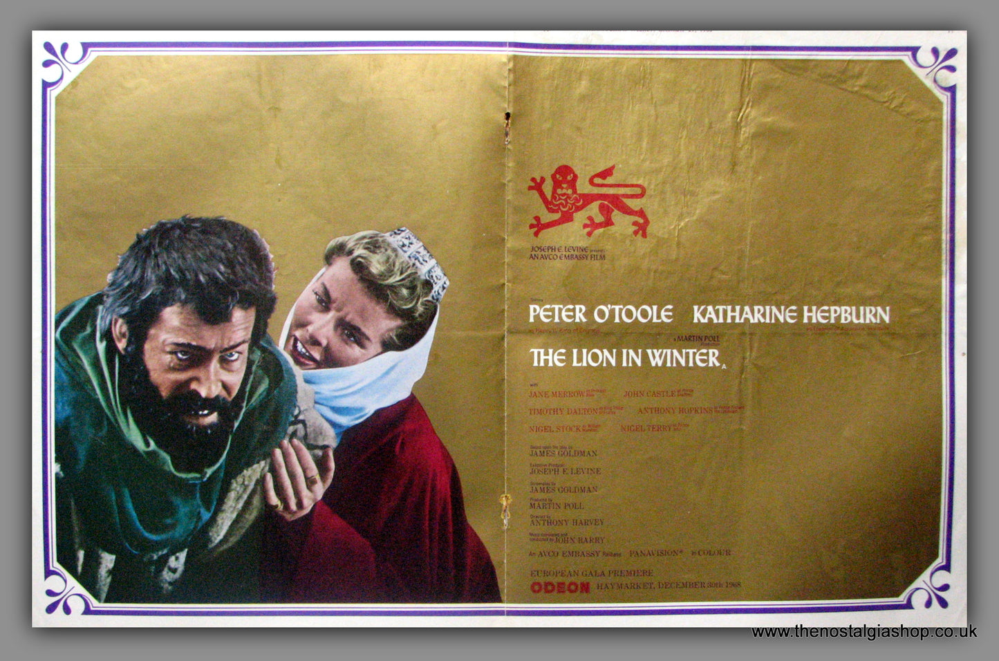 Lion In Winter (The). 1968 Double Original Advert (ref AD51016)
