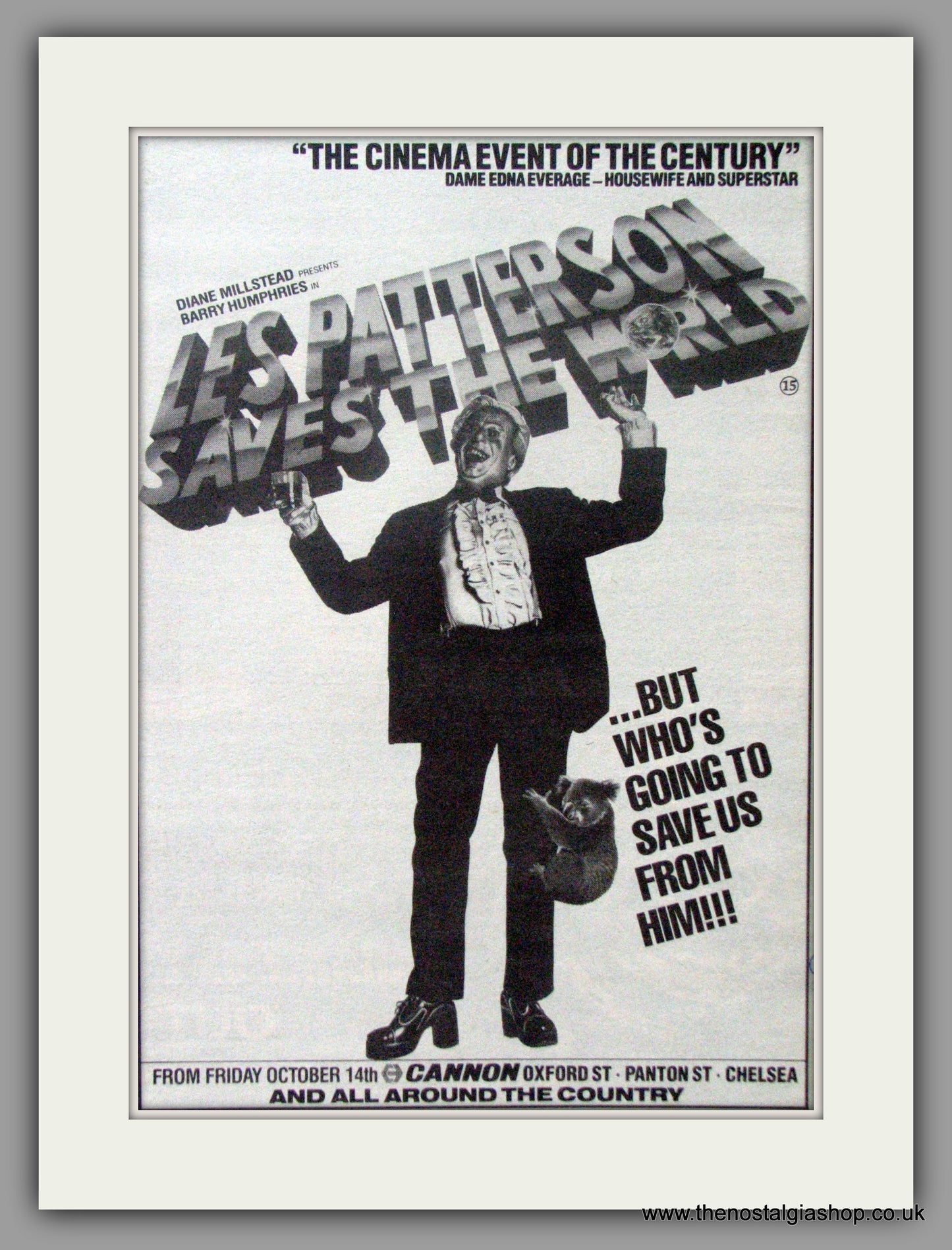 Les Patterson Saves The World. Original Advert 1988 (ref AD51057)